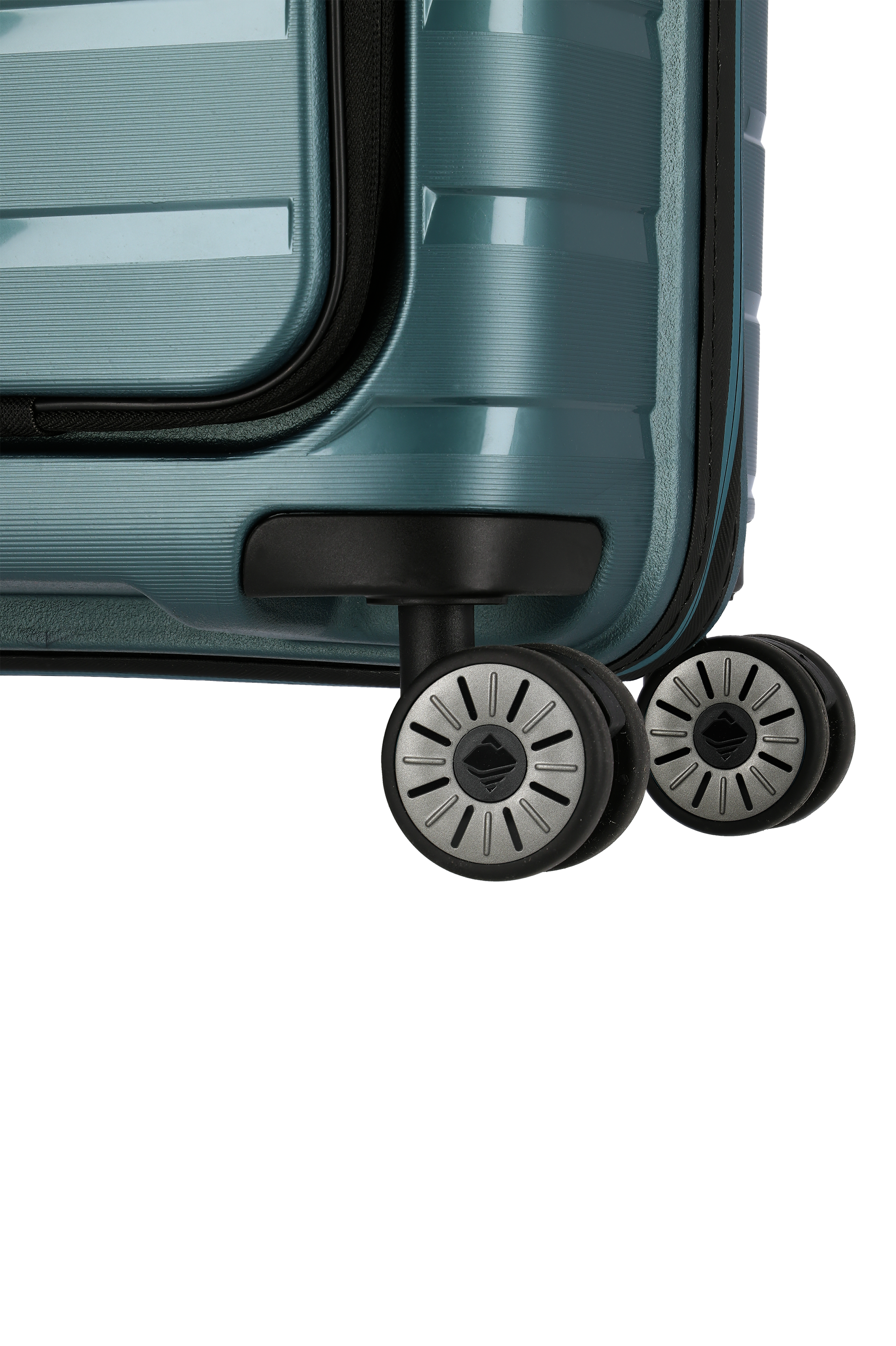 Travelite AIR BASE 4w Trolley S Vortasche, Eisblau – Produktansicht 10