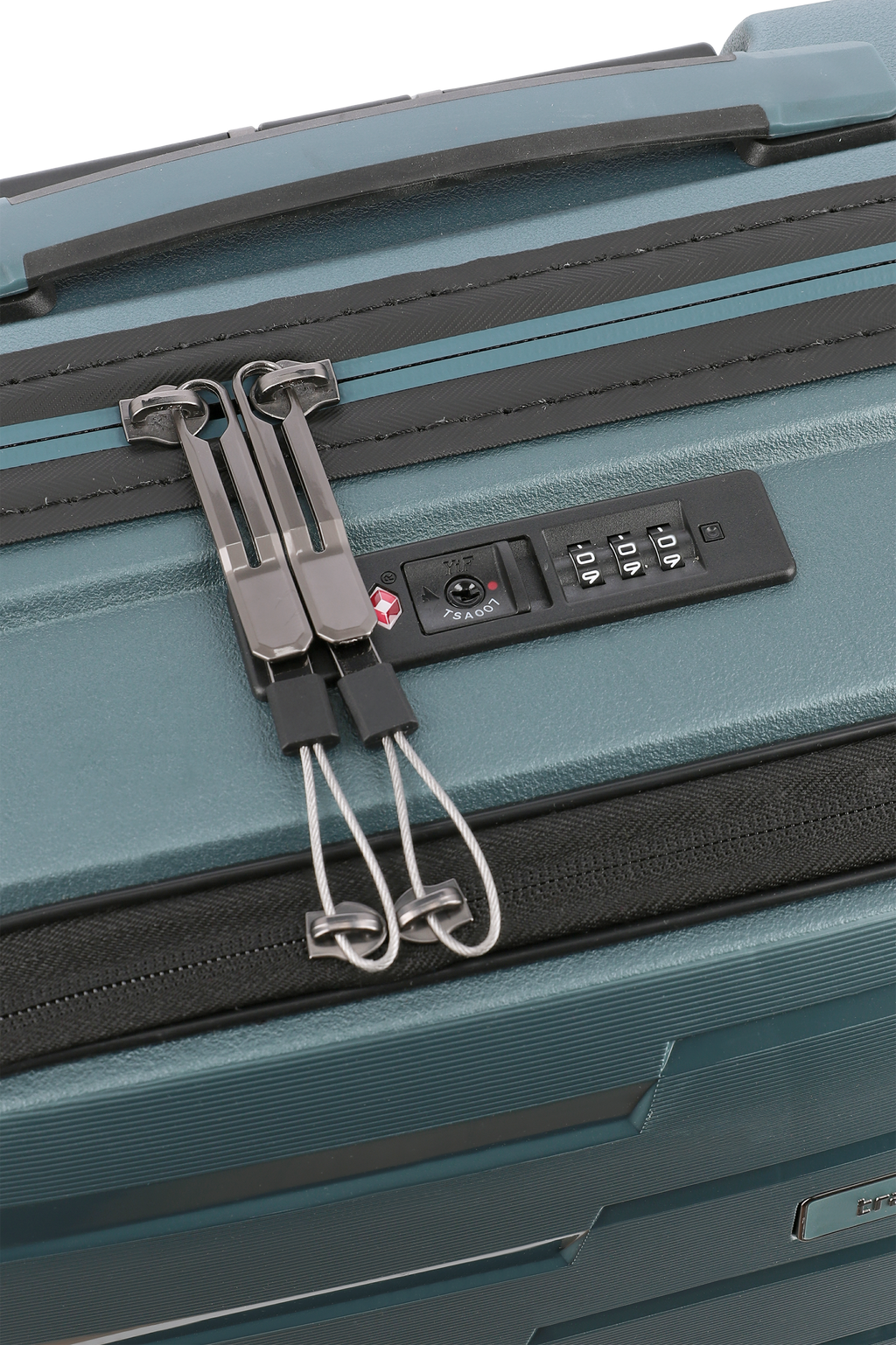 Travelite AIR BASE 4w Trolley S Vortasche, Eisblau – Produktansicht 9