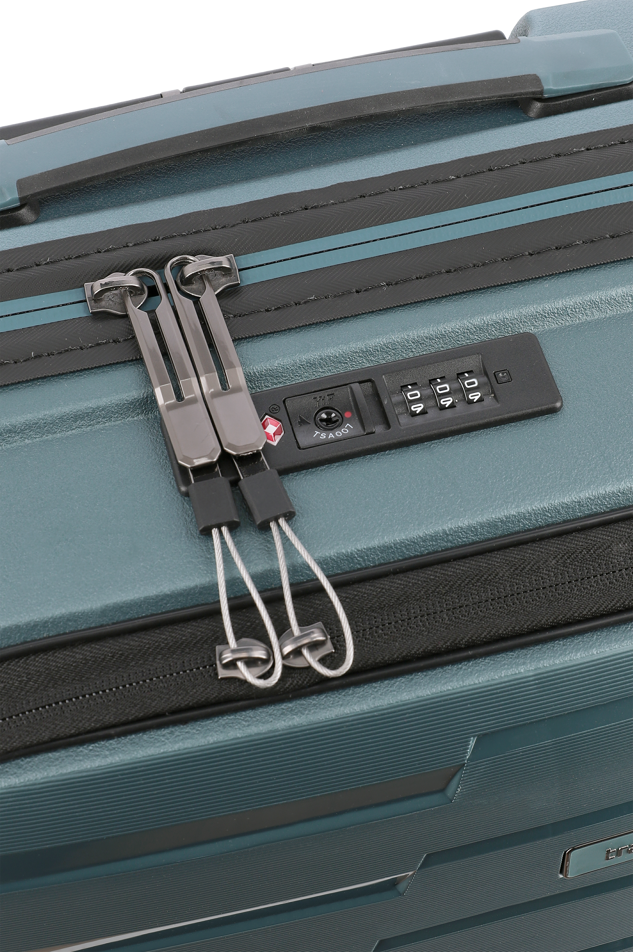 Travelite AIR BASE 4w Trolley S Vortasche, Eisblau – Produktansicht 9