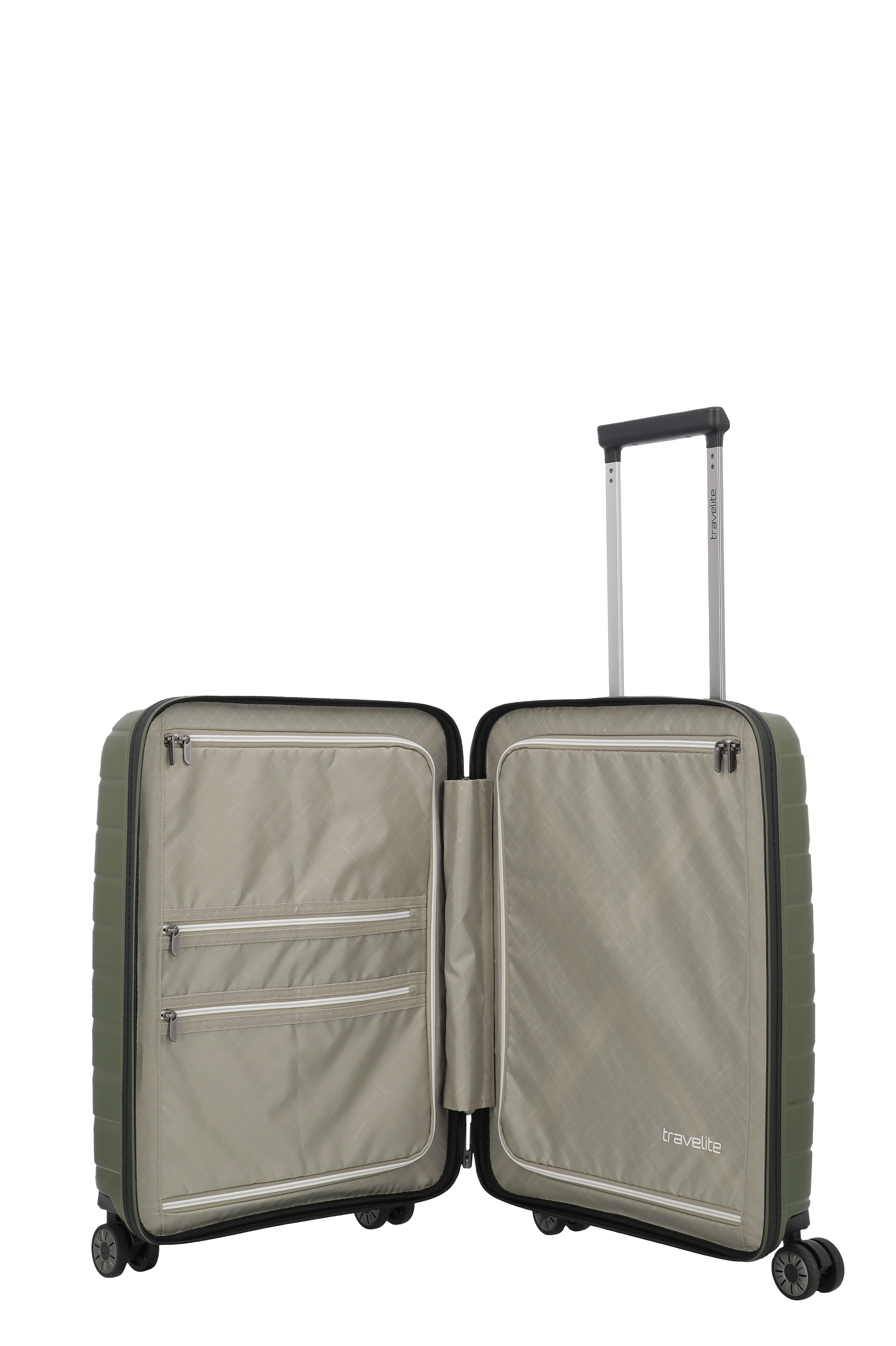 Travelite AIR BASE 4w Trolley S Vortasche, Olive – Produktansicht 6