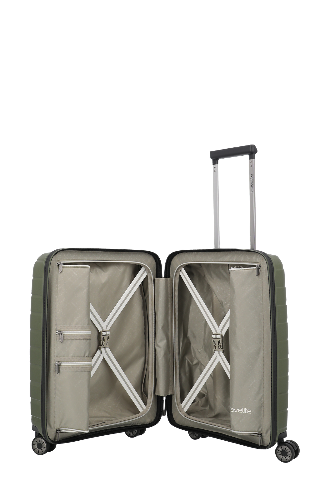Travelite AIR BASE 4w Trolley S Vortasche, Olive – Produktansicht 7