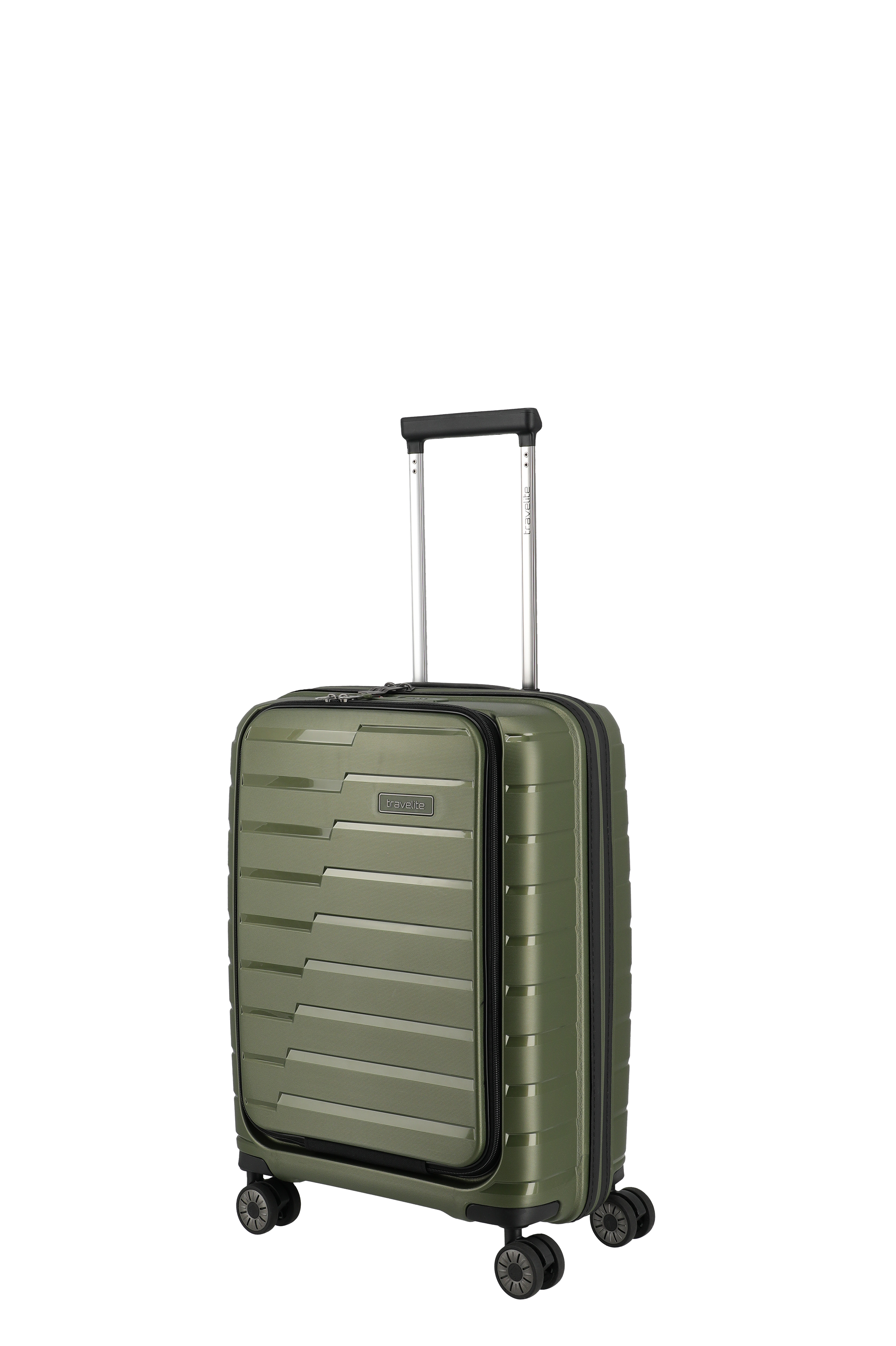 Travelite AIR BASE 4w Trolley S Vortasche, Olive – Produktansicht 2