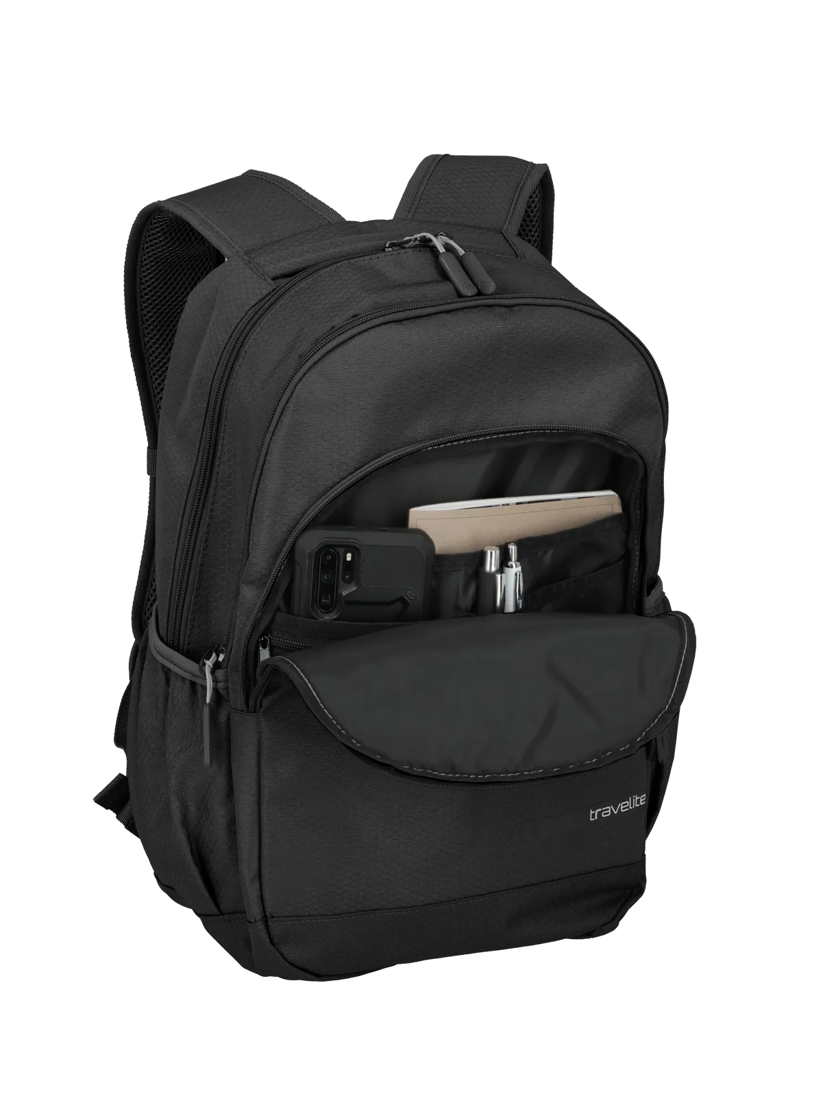 Travelite KICK OFF Rucksack L, Schwarz – Produktansicht 5