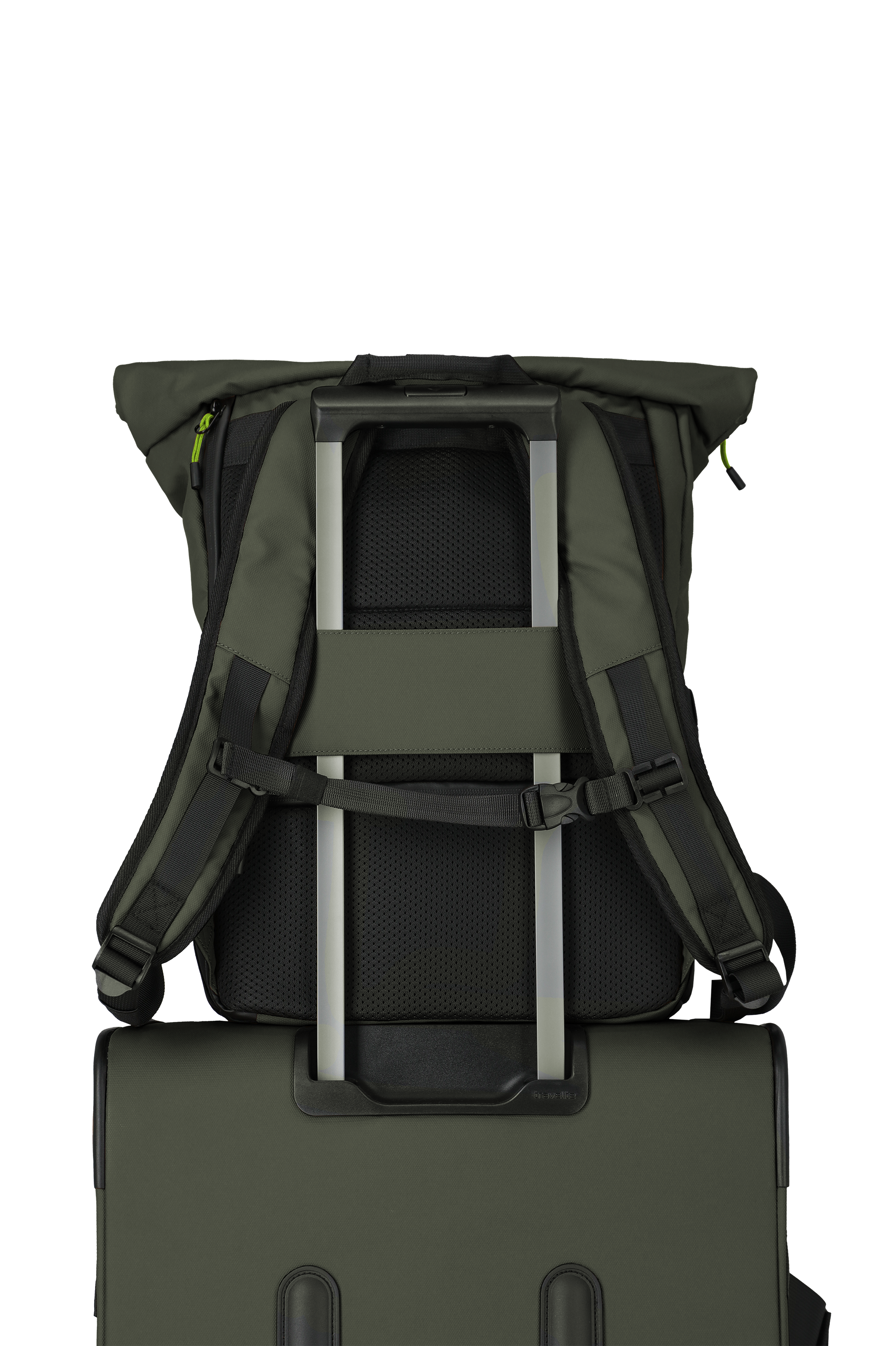 Travelite BRIIZE Rollup Rucksack M, Khaki – Produktansicht 9