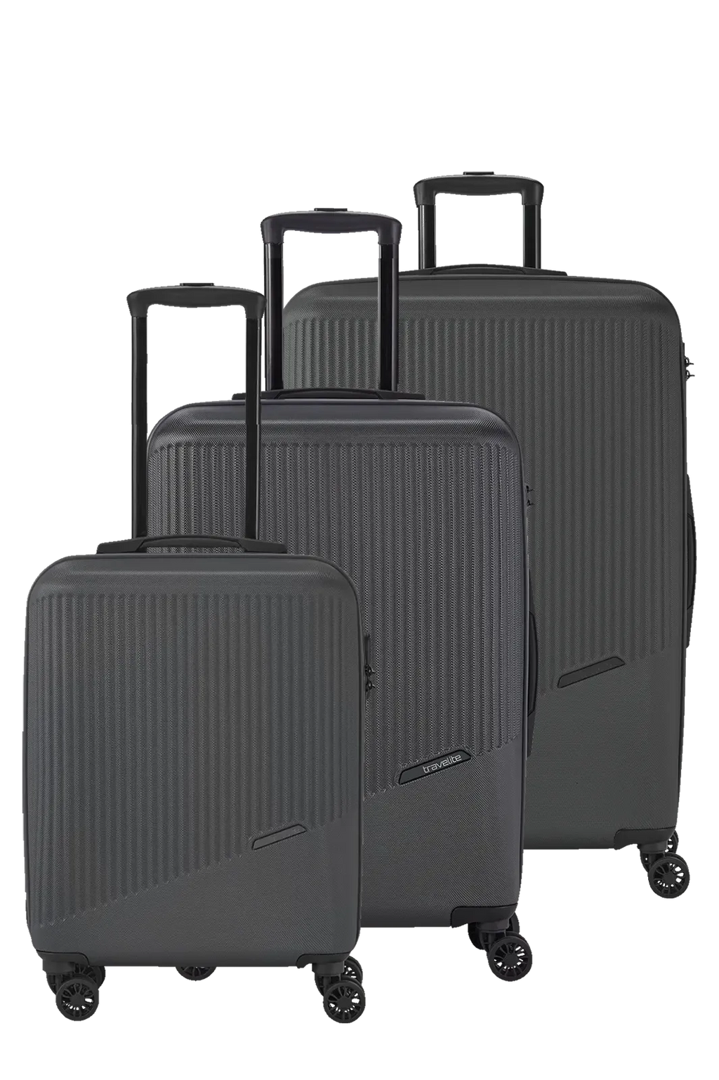 Travelite BALI 3-tlg. Koffer-Set S/M/L, Anthrazit