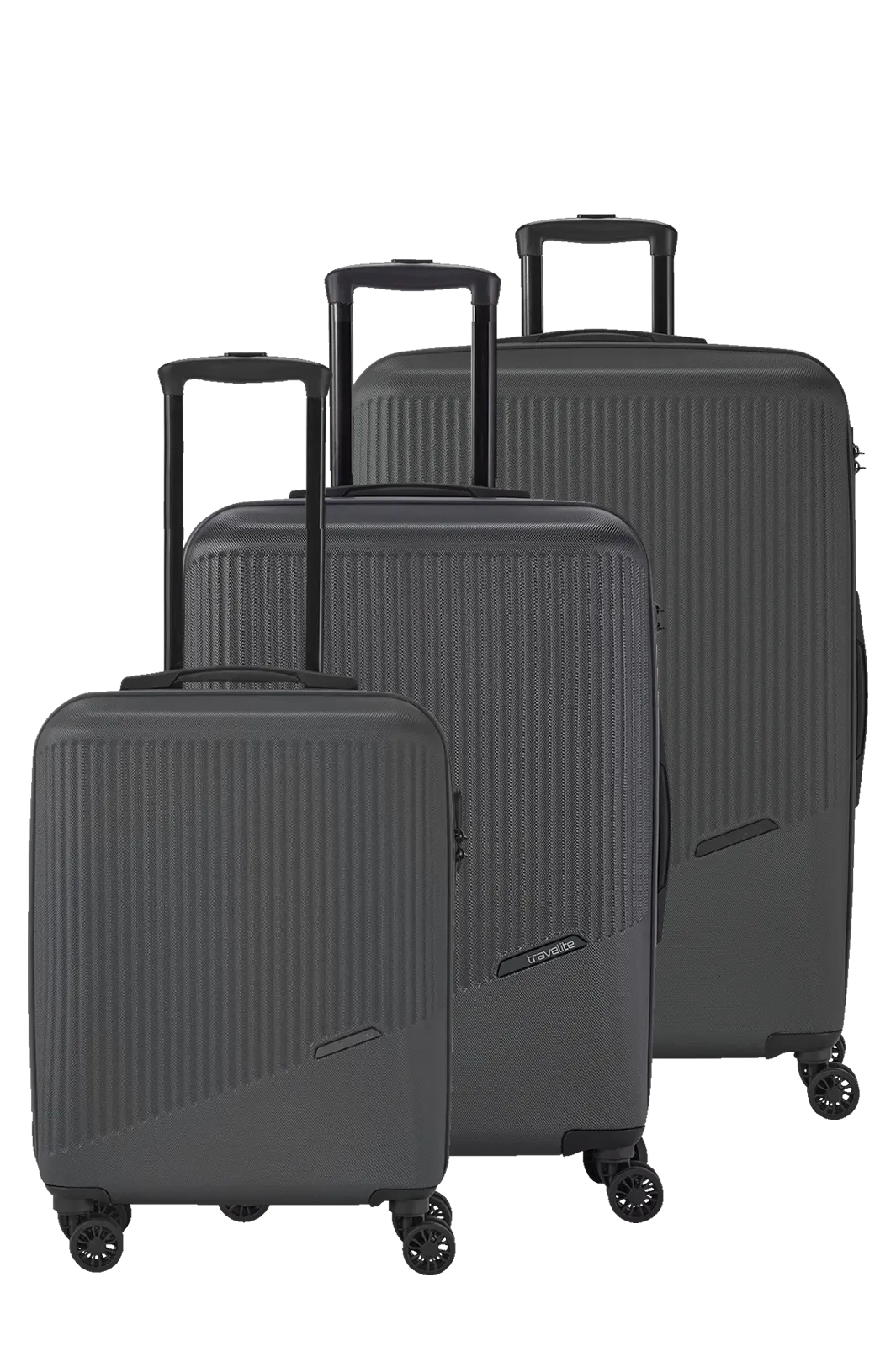 Travelite BALI 3-tlg. Koffer-Set S/M/L, Anthrazit
