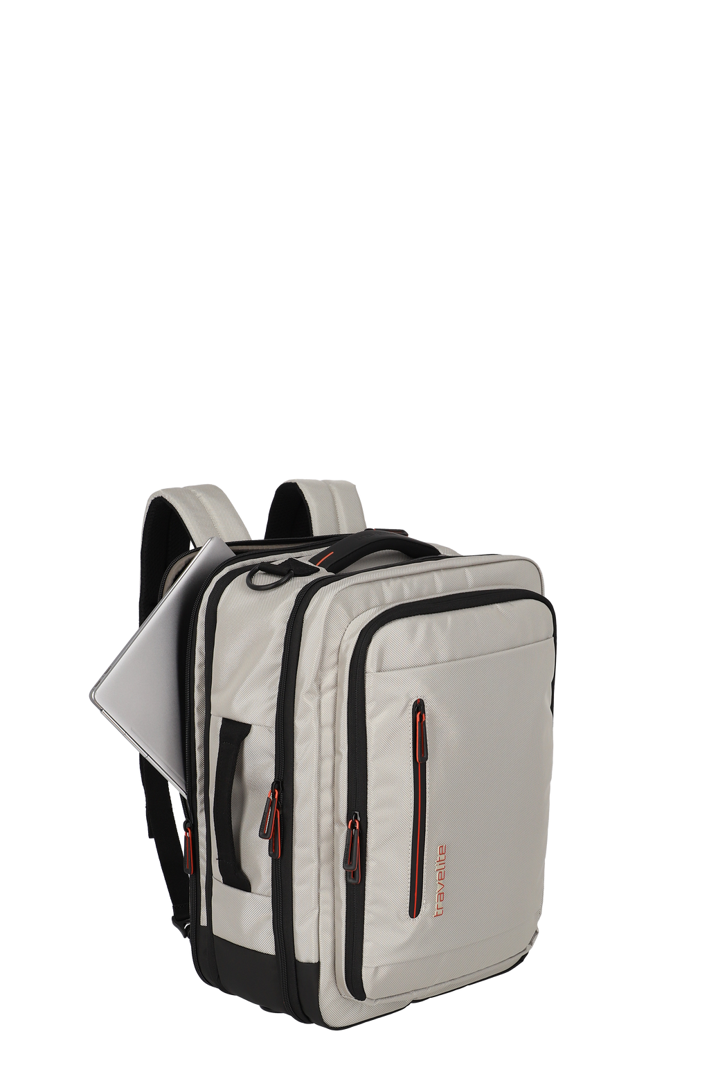 Travelite CROSSLITE Bordtasche/Rucksack L erw., Nature – Produktansicht 6