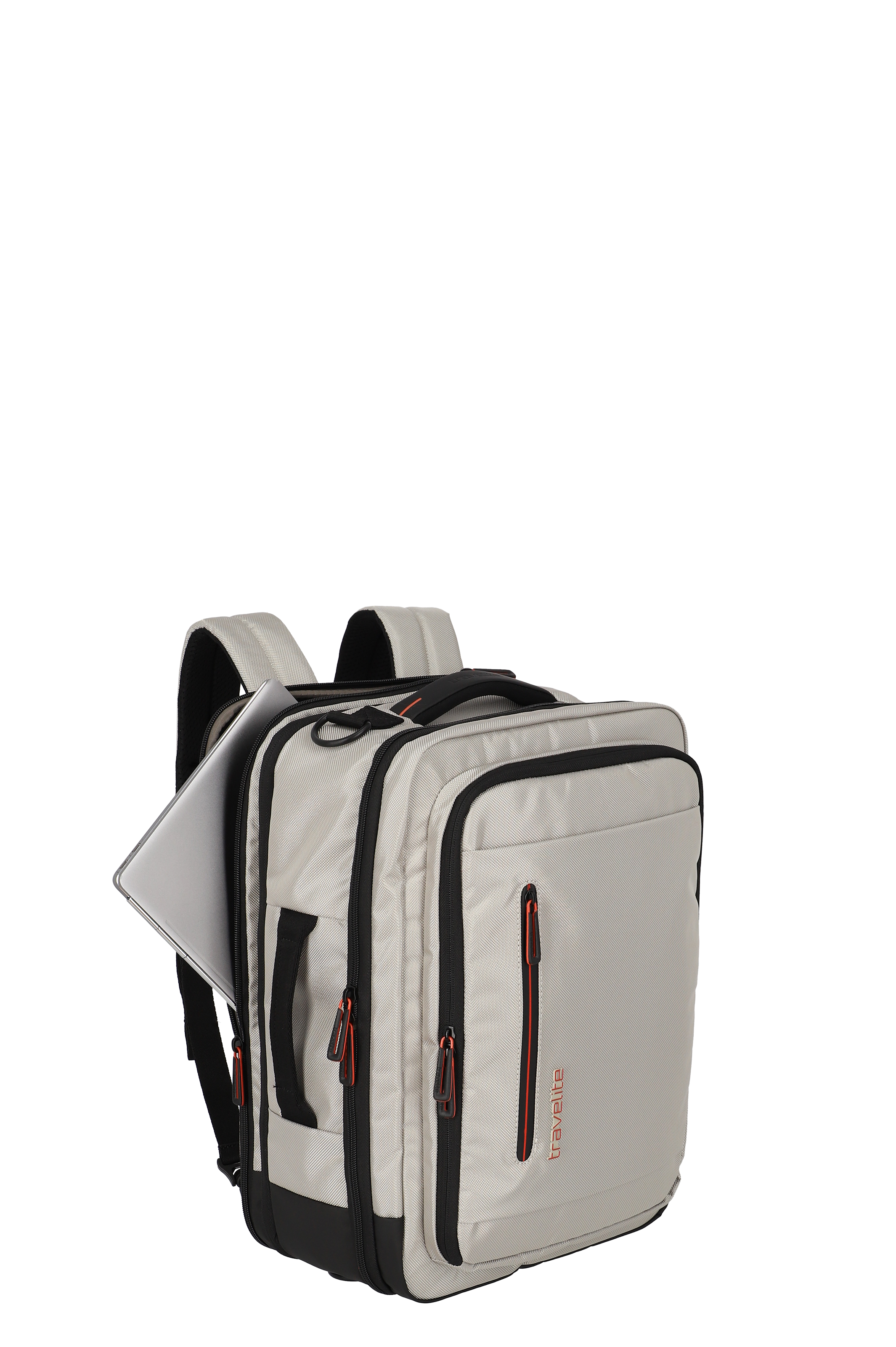 Travelite CROSSLITE Bordtasche/Rucksack L erw., Nature – Produktansicht 6