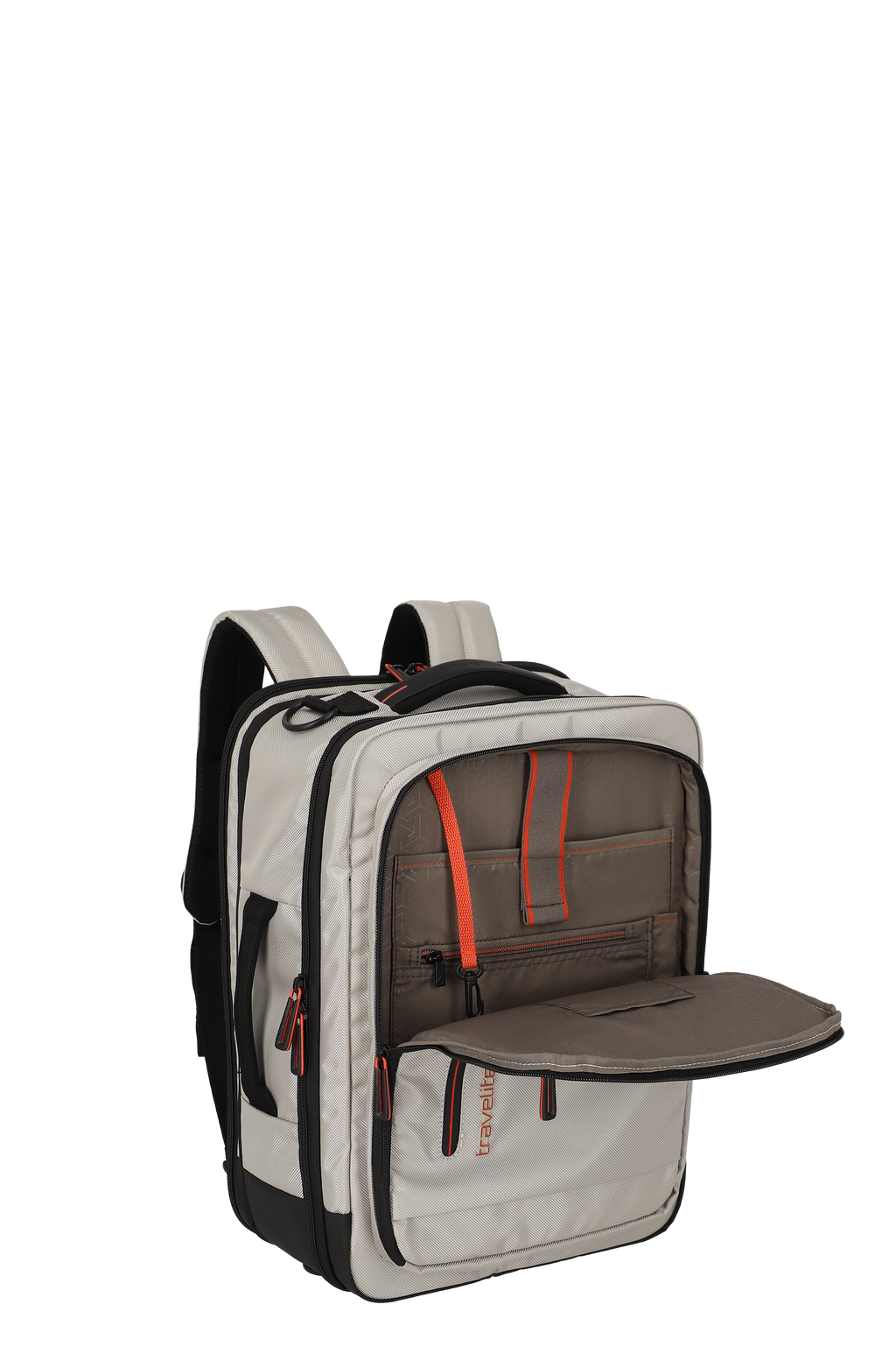 Travelite CROSSLITE Bordtasche/Rucksack L erw., Nature – Produktansicht 7