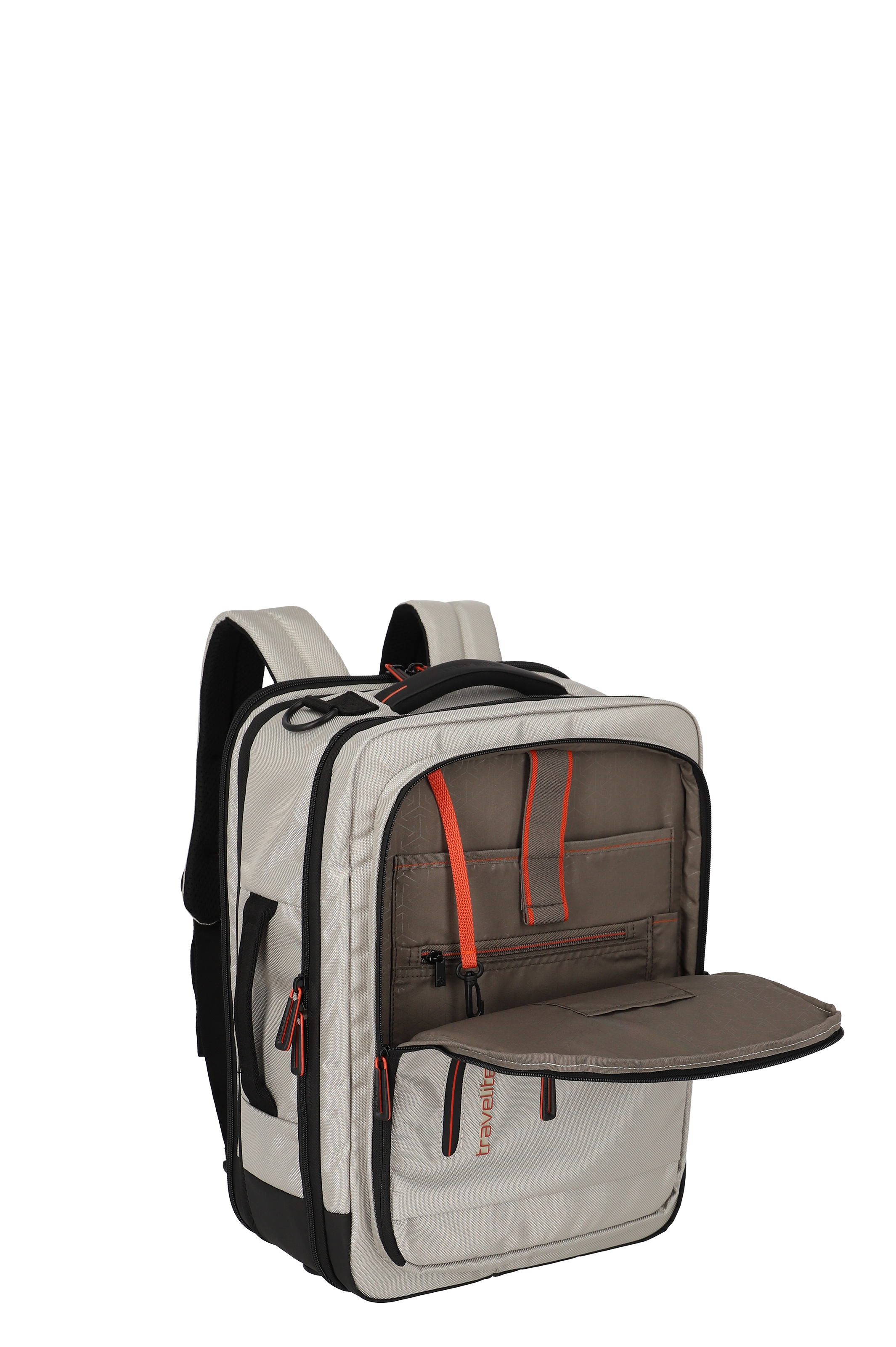Travelite CROSSLITE Bordtasche/Rucksack L erw., Nature – Produktansicht 7