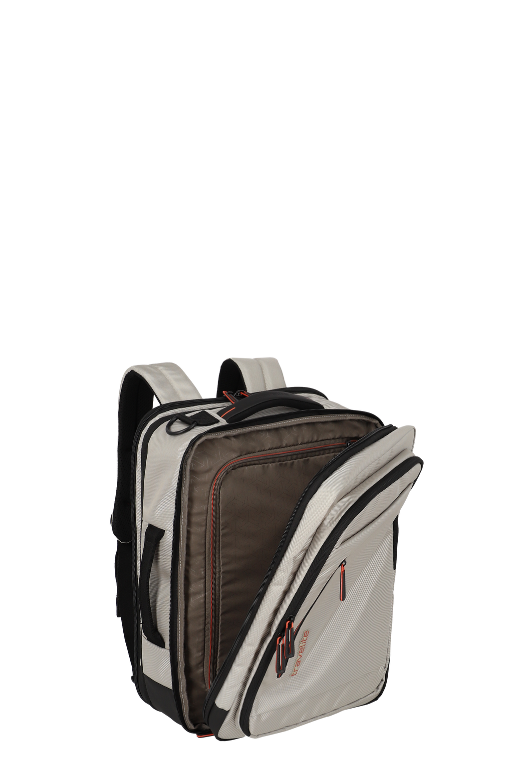 Travelite CROSSLITE Bordtasche/Rucksack L erw., Nature – Produktansicht 8
