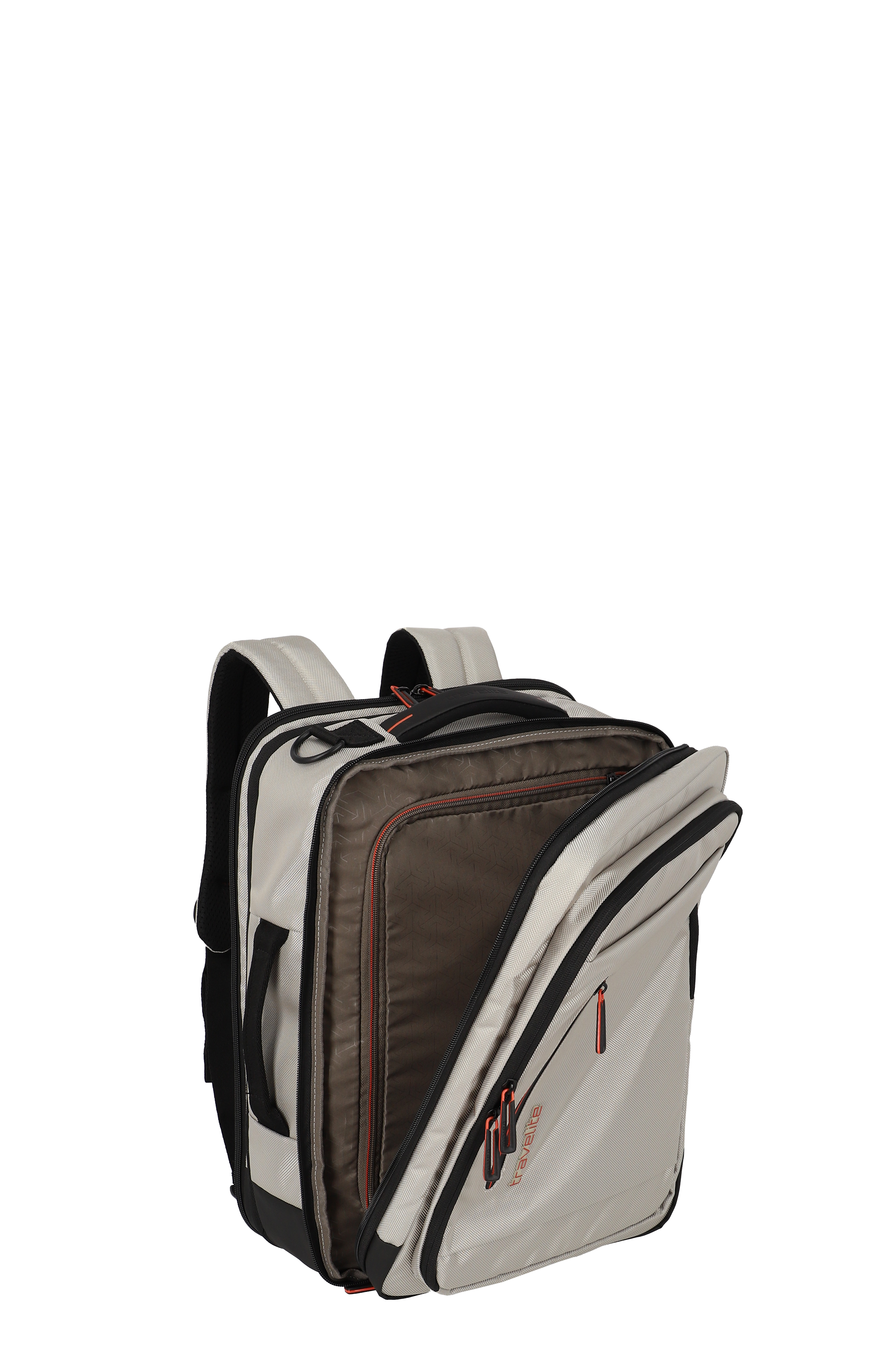 Travelite CROSSLITE Bordtasche/Rucksack L erw., Nature – Produktansicht 8