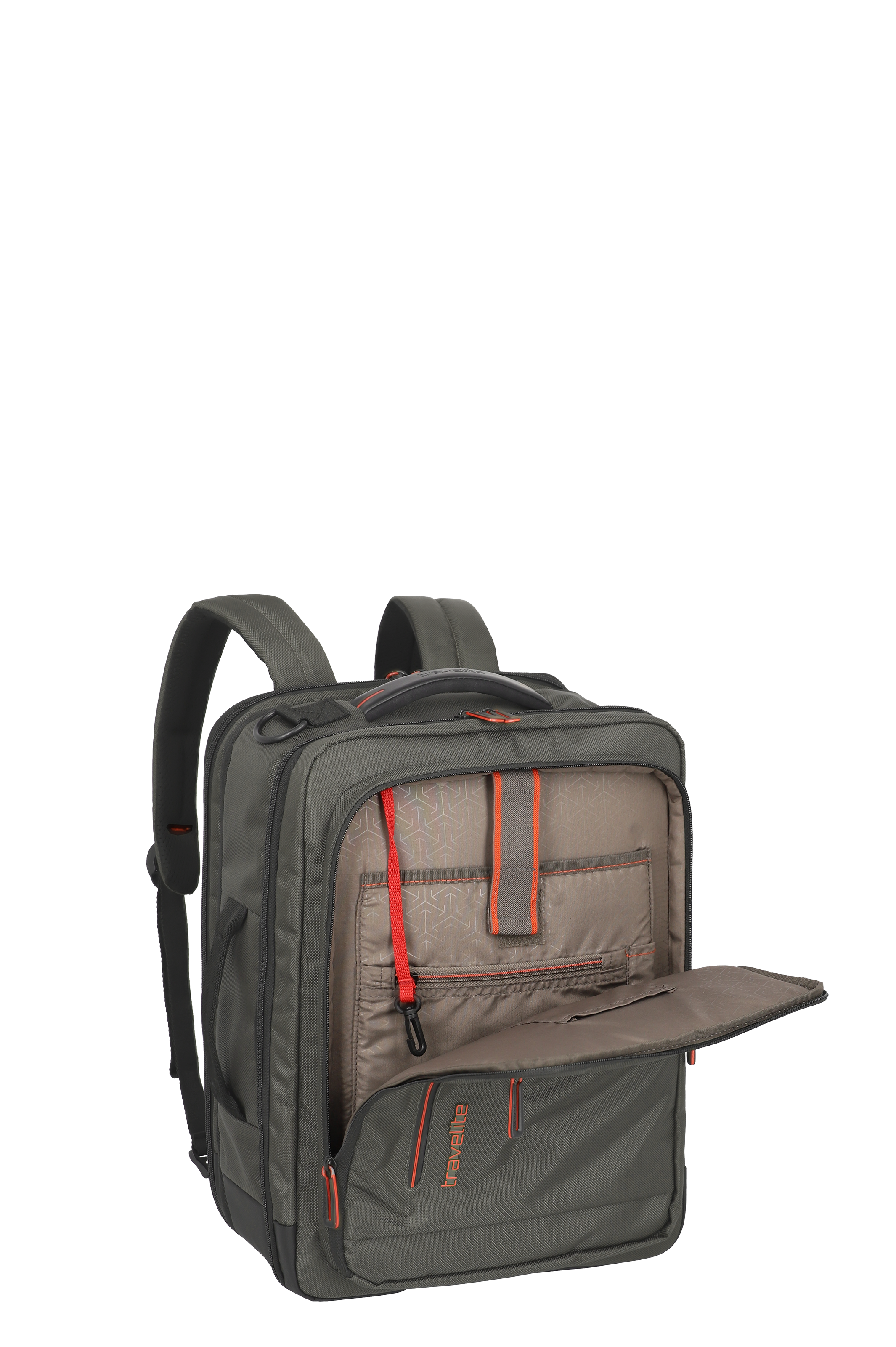 Travelite CROSSLITE Bordtasche/Rucksack L erw., Olive – Produktansicht 7