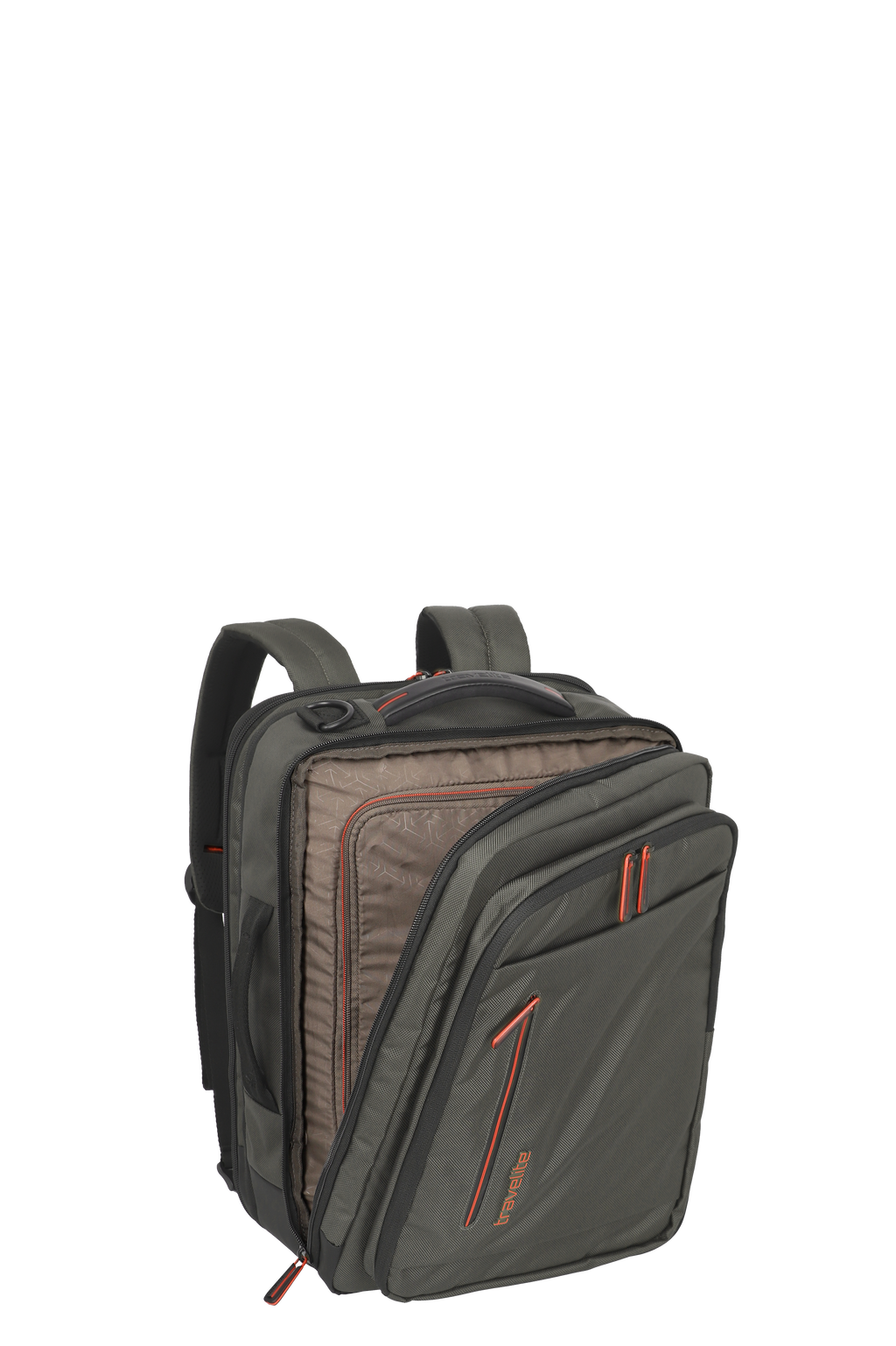 Travelite CROSSLITE Bordtasche/Rucksack L erw., Olive – Produktansicht 8