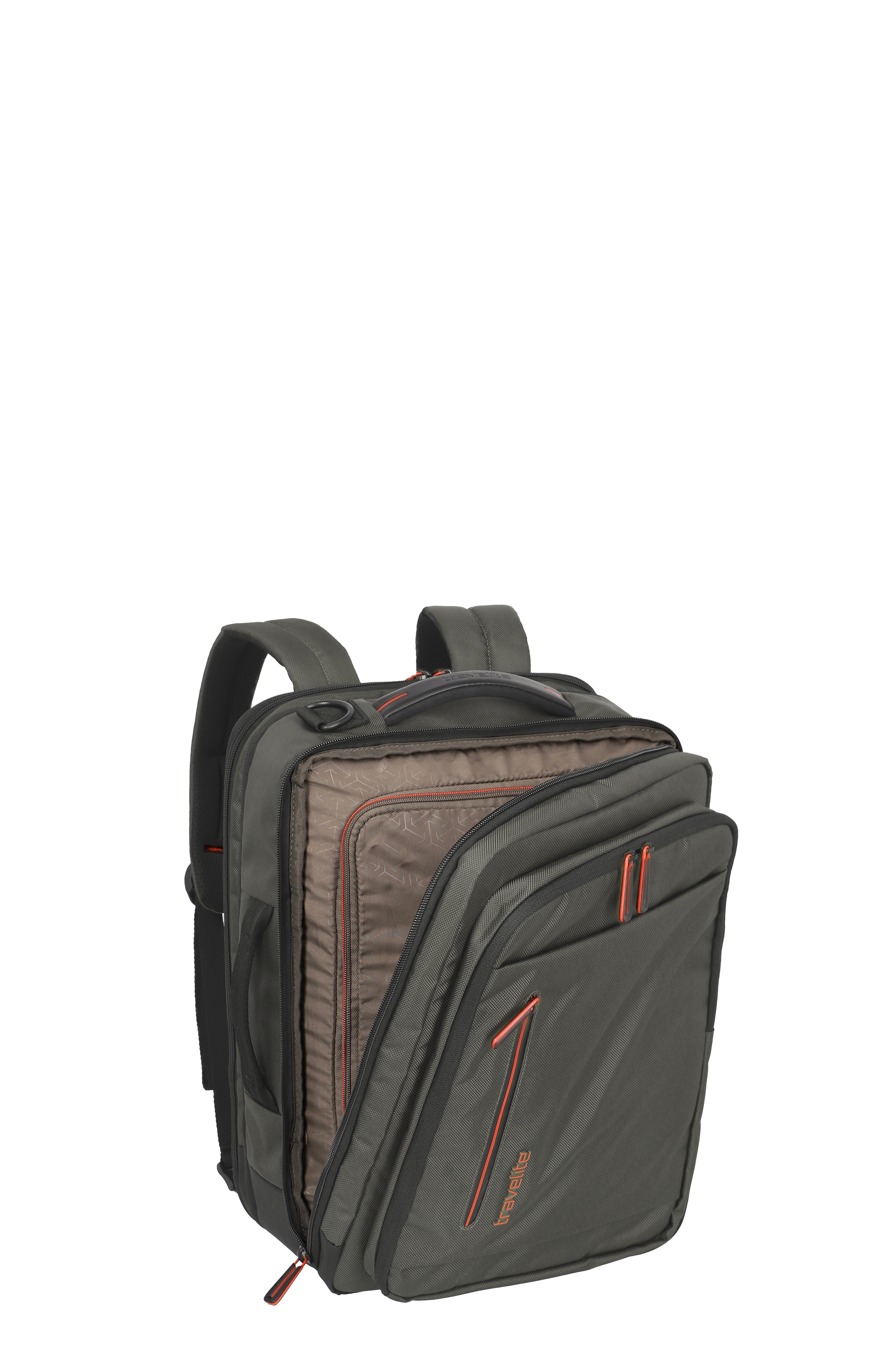 Travelite CROSSLITE Bordtasche/Rucksack L erw., Olive – Produktansicht 8