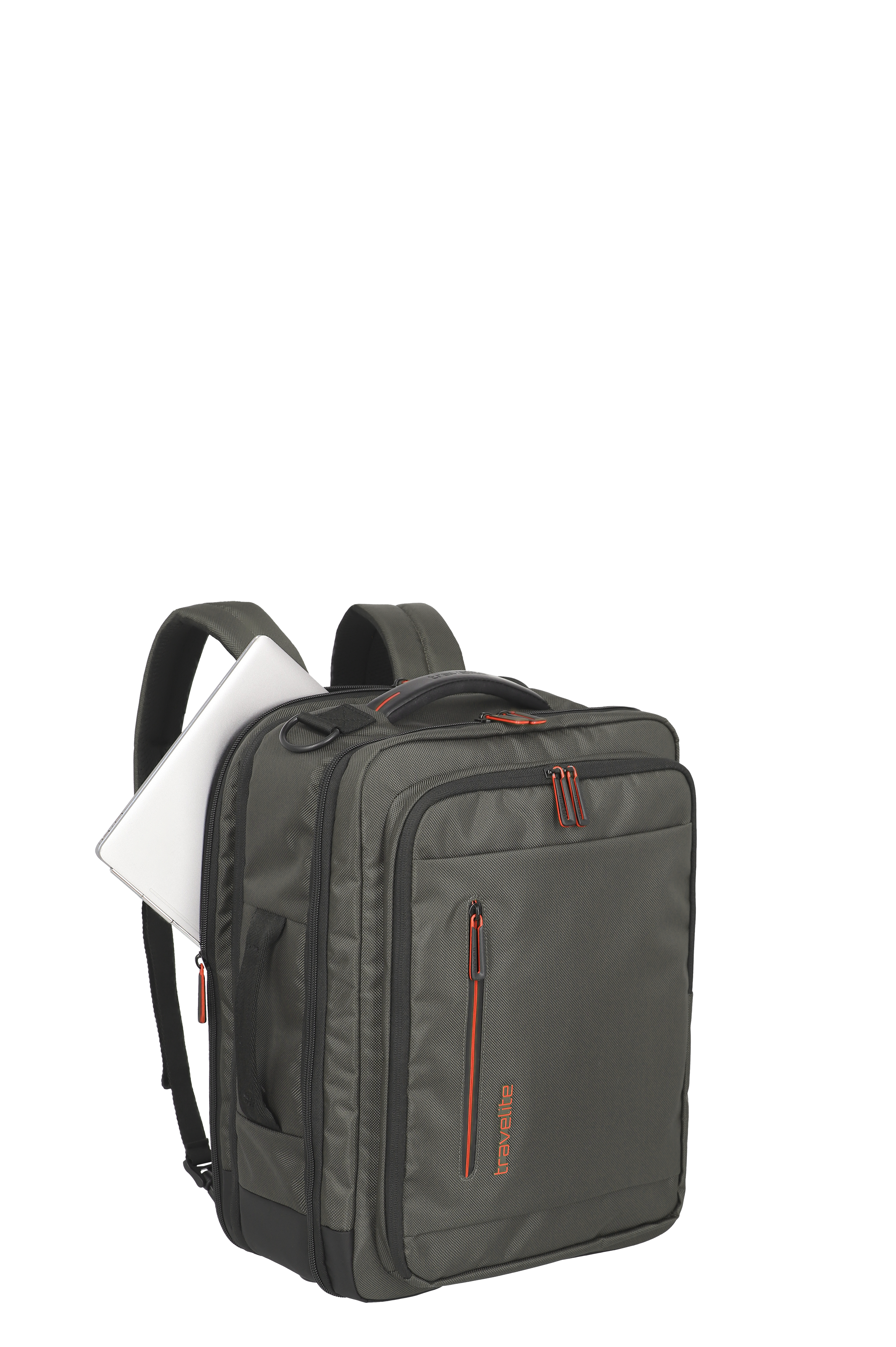 Travelite CROSSLITE Bordtasche/Rucksack L erw., Olive – Produktansicht 11
