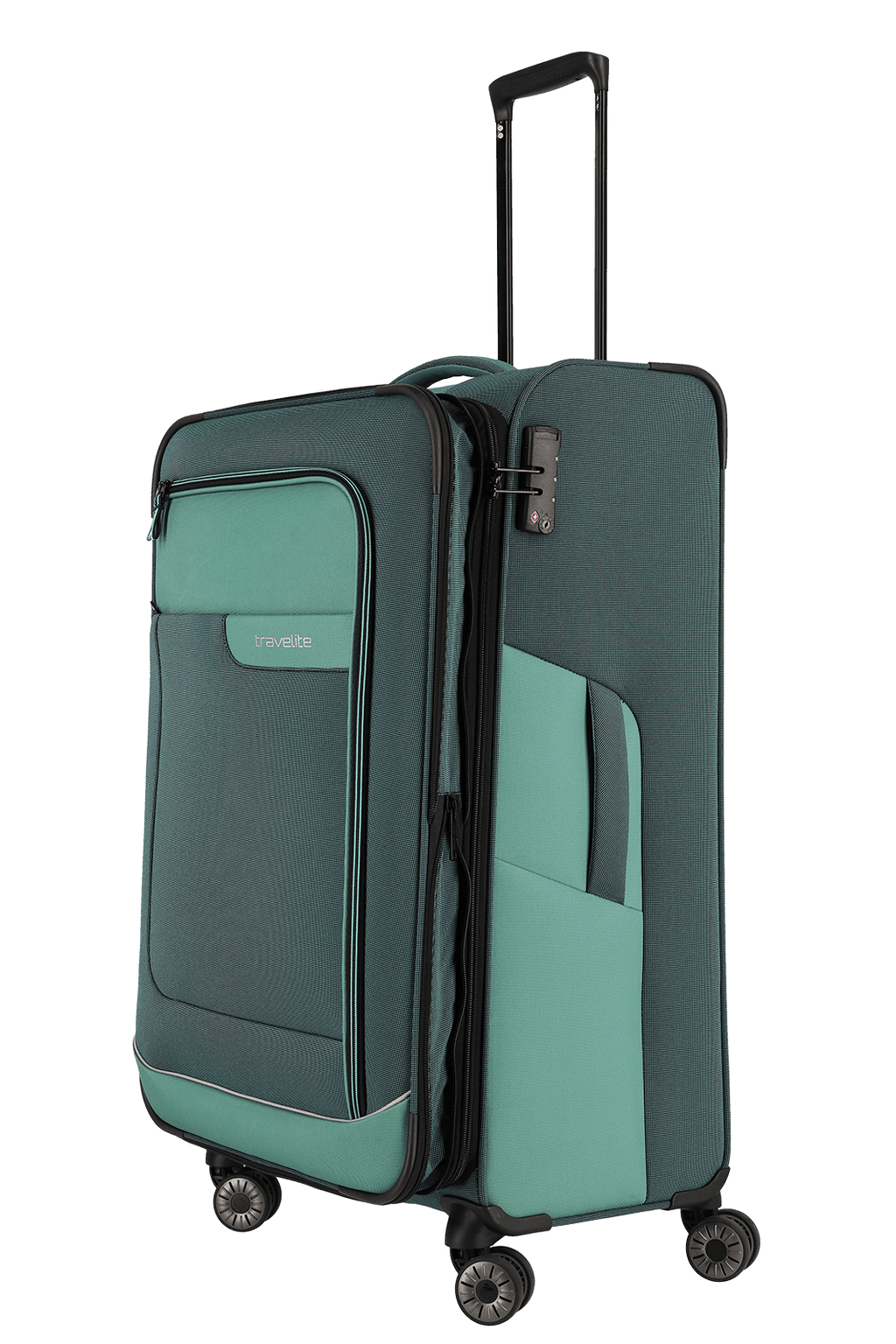 Travelite VIIA 4w Trolley L erw., Eukalyptus – Produktansicht 3