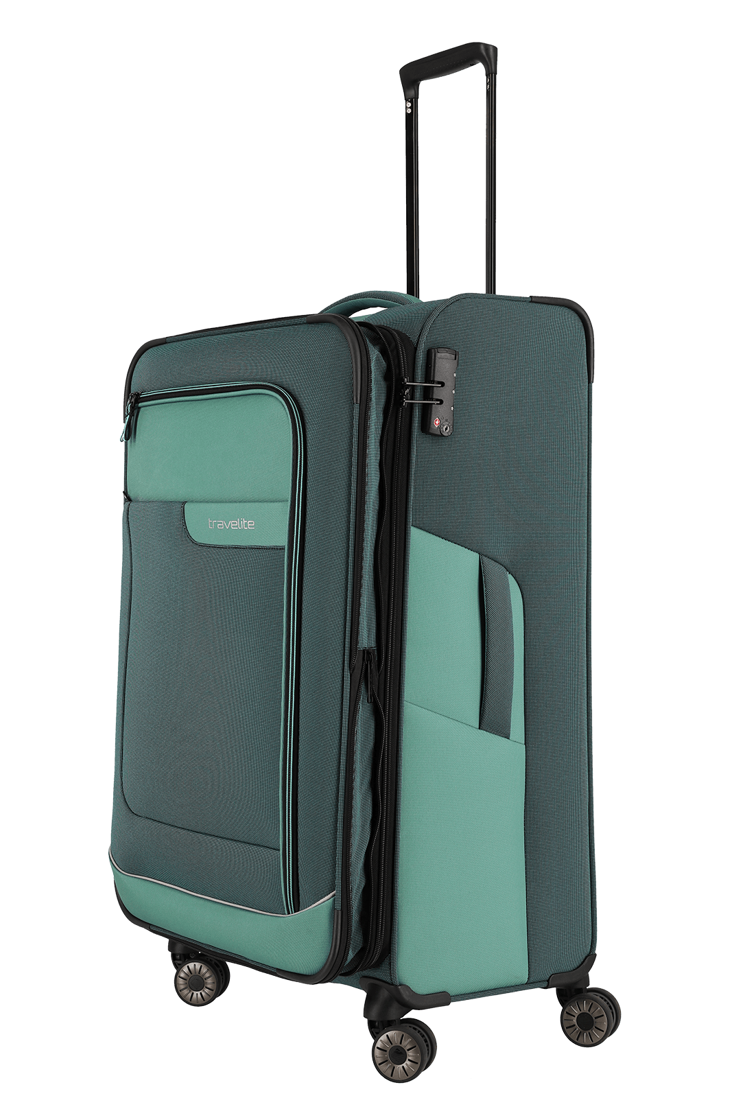 Travelite VIIA 4w Trolley L erw., Eukalyptus – Produktansicht 3