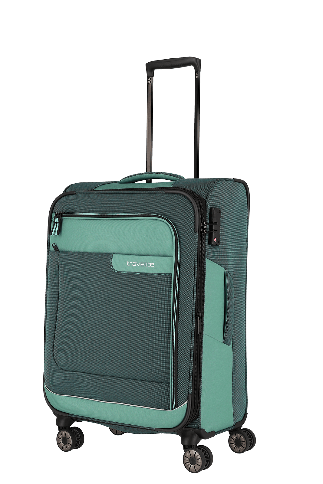 Travelite VIIA 4w Trolley M erw., Eukalyptus – Produktansicht 3