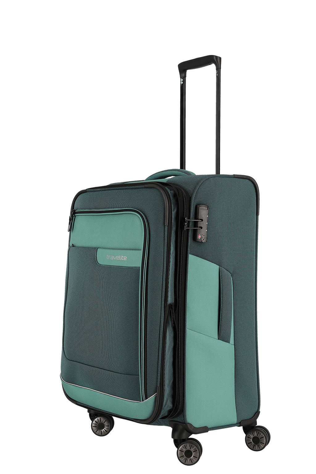 Travelite VIIA 4w Trolley M erw., Eukalyptus – Produktansicht 4