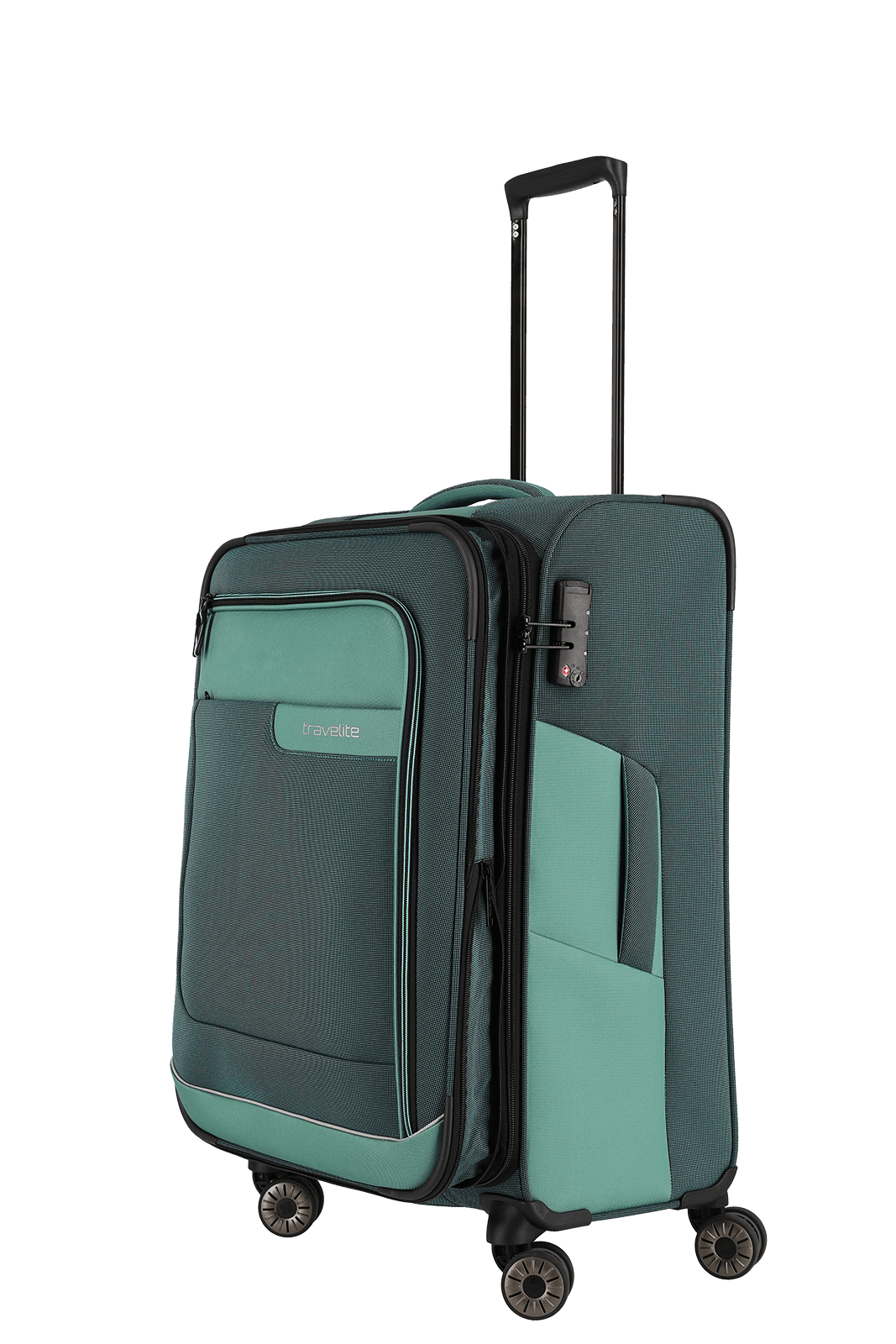 Travelite VIIA 4w Trolley M erw., Eukalyptus – Produktansicht 4