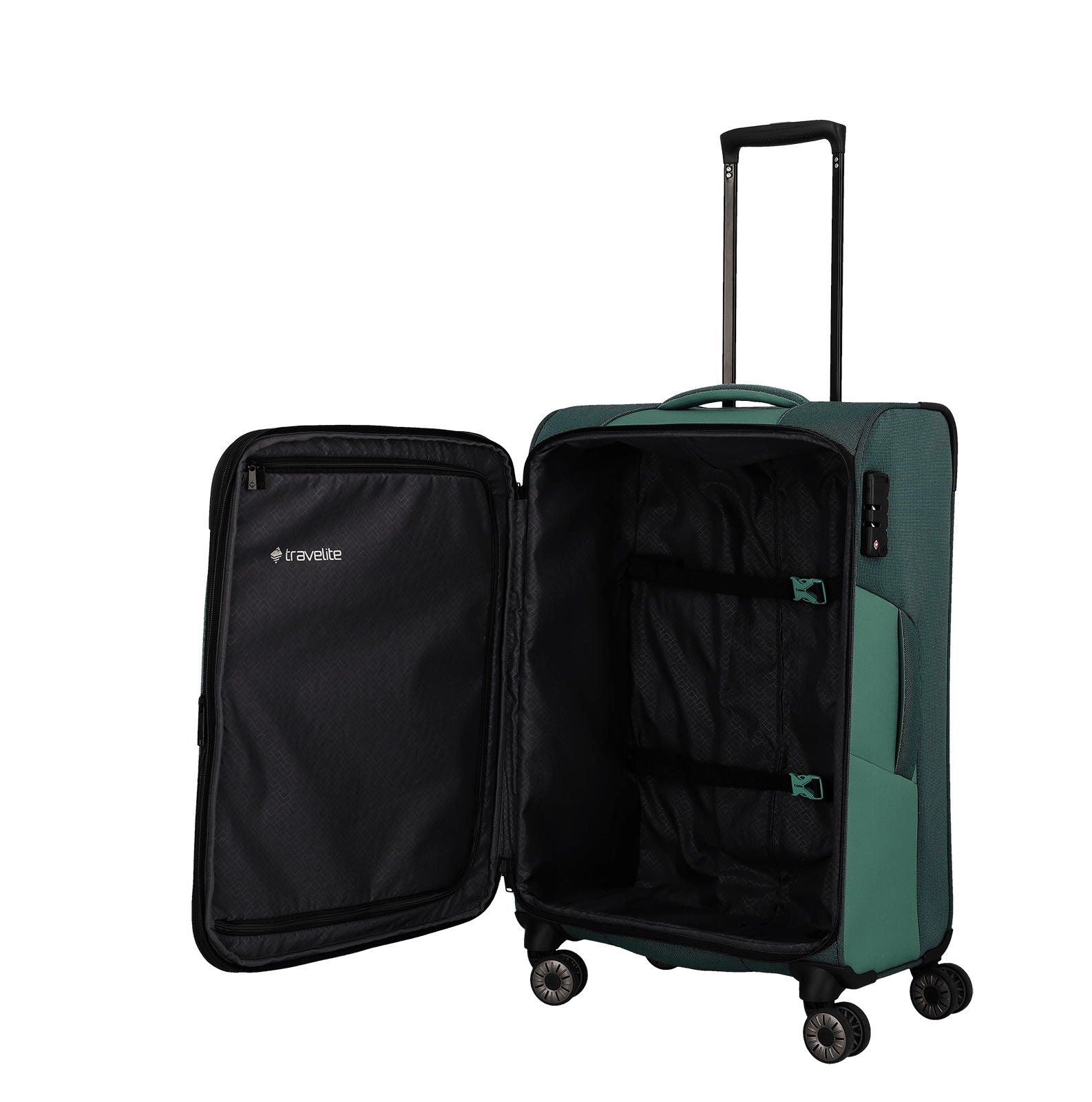 Travelite VIIA 4w Trolley M erw., Eukalyptus – Produktansicht 7
