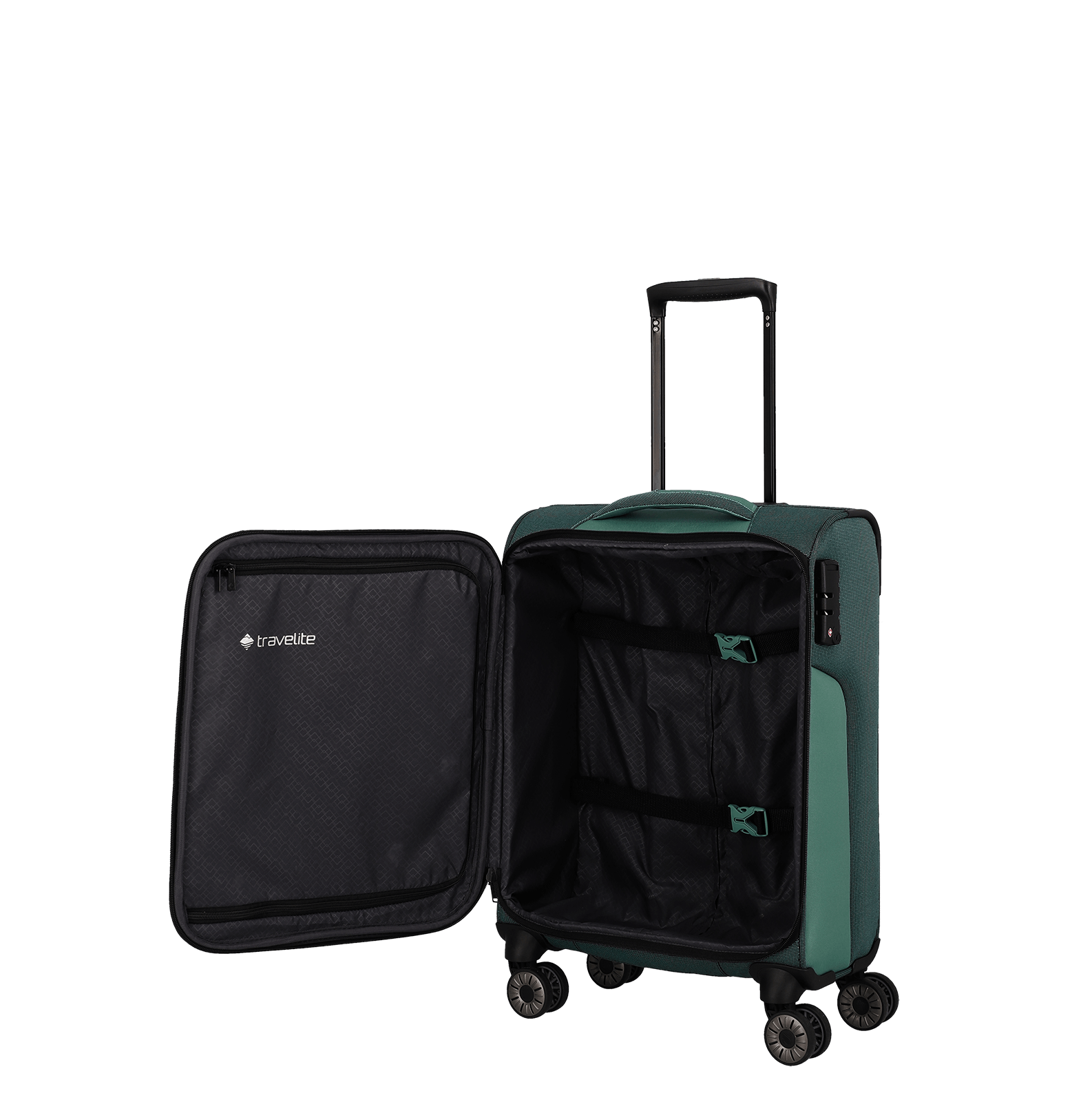 Travelite VIIA 4w Trolley S, Eukalyptus – Produktansicht 6