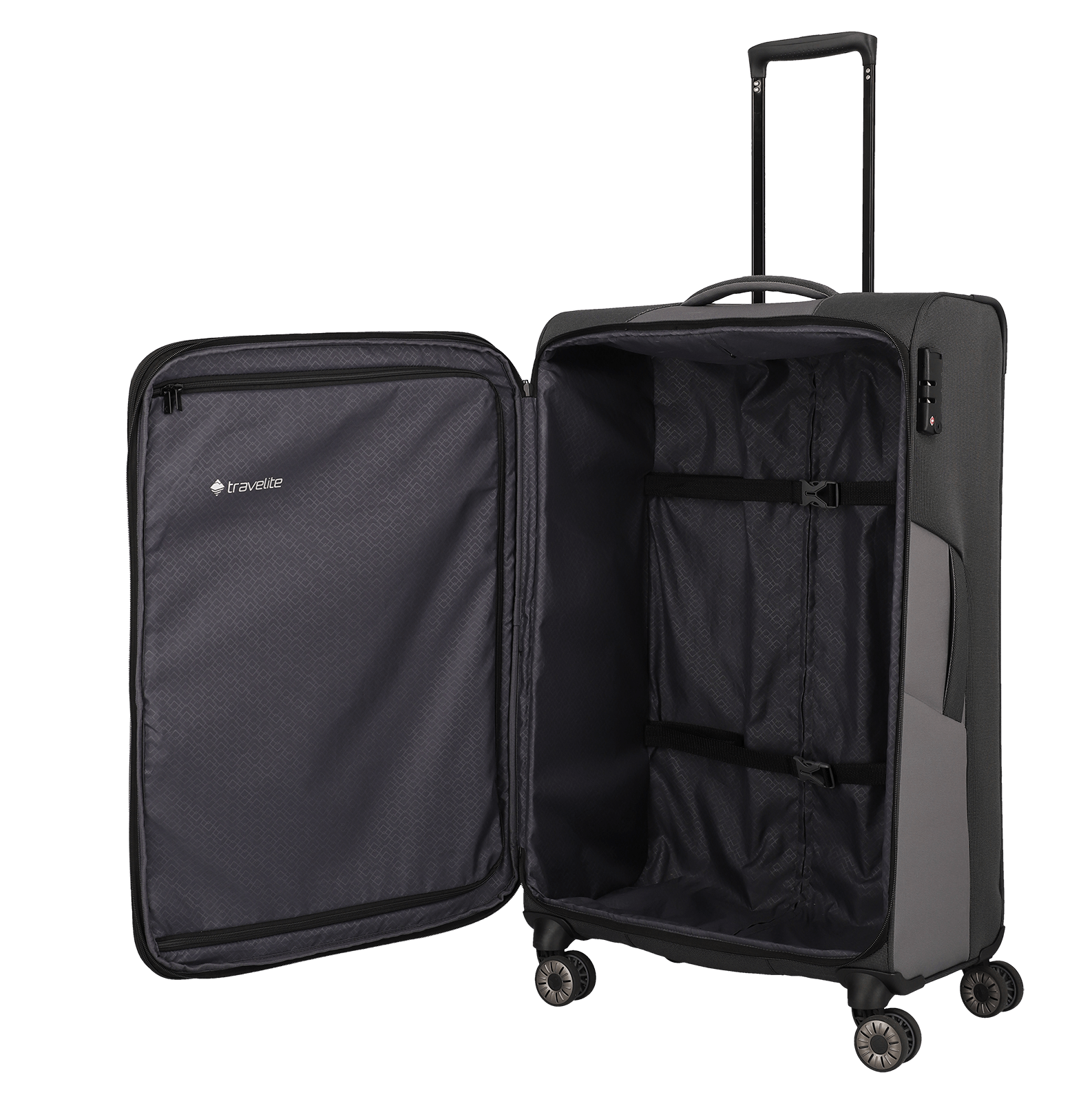 Travelite VIIA 4w Trolley L erw., Schiefer – Produktansicht 4