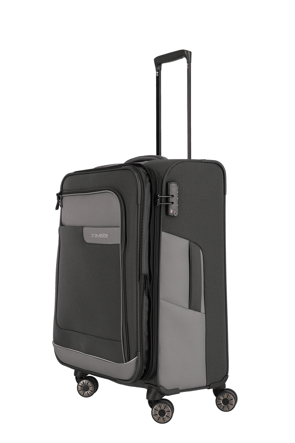 Travelite VIIA 4w Trolley M erw., Schiefer – Produktansicht 3