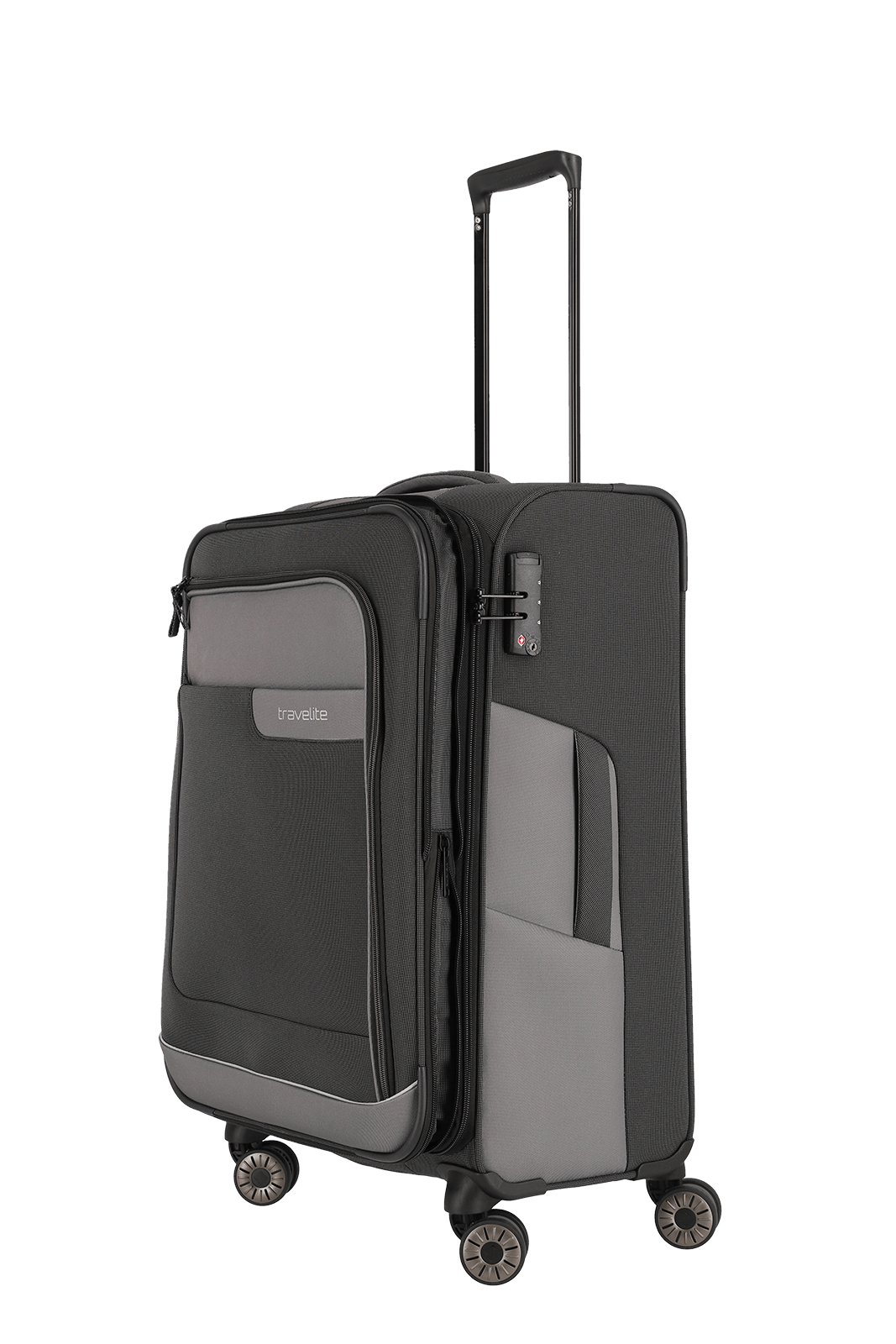 Travelite VIIA 4w Trolley M erw., Schiefer – Produktansicht 3