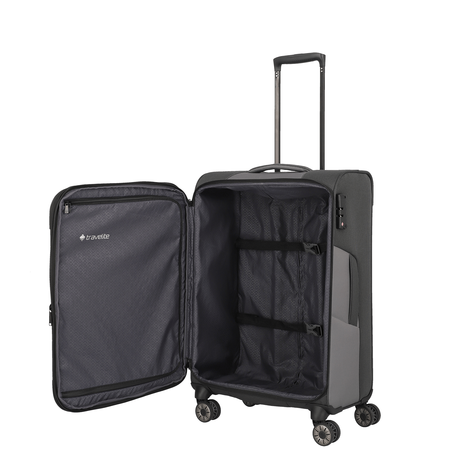 Travelite VIIA 4w Trolley M erw., Schiefer – Produktansicht 6