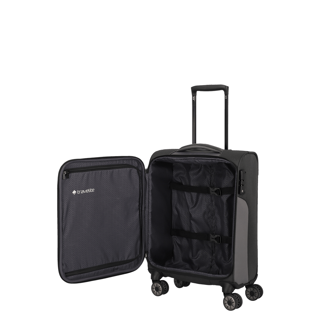 Travelite VIIA 4w Trolley S, Schiefer – Produktansicht 5