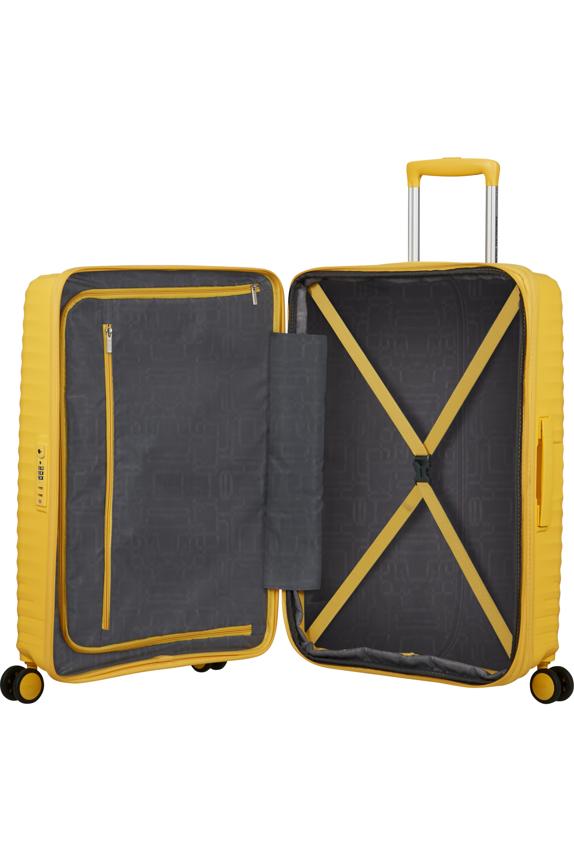 American Tourister DIABLAST Trolley M, Digital Yellow – Produktansicht 3