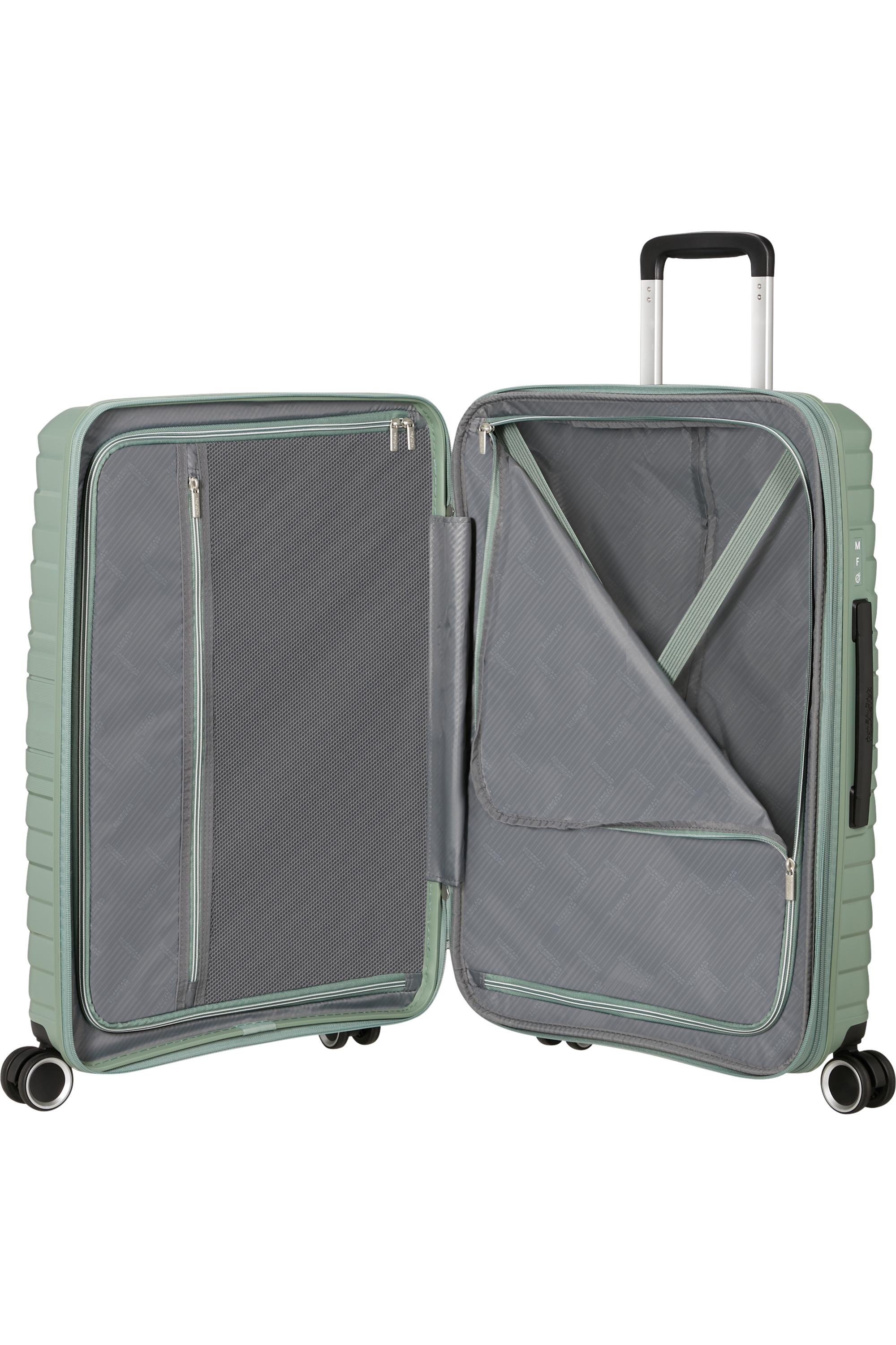 American Tourister FLYTWIST Trolley M, Botanic Green – Produktansicht 3