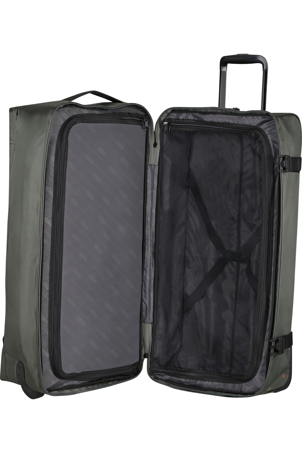 American Tourister URBAN TRACK Rollenreisetasche L, Dark Khaki – Produktansicht 3