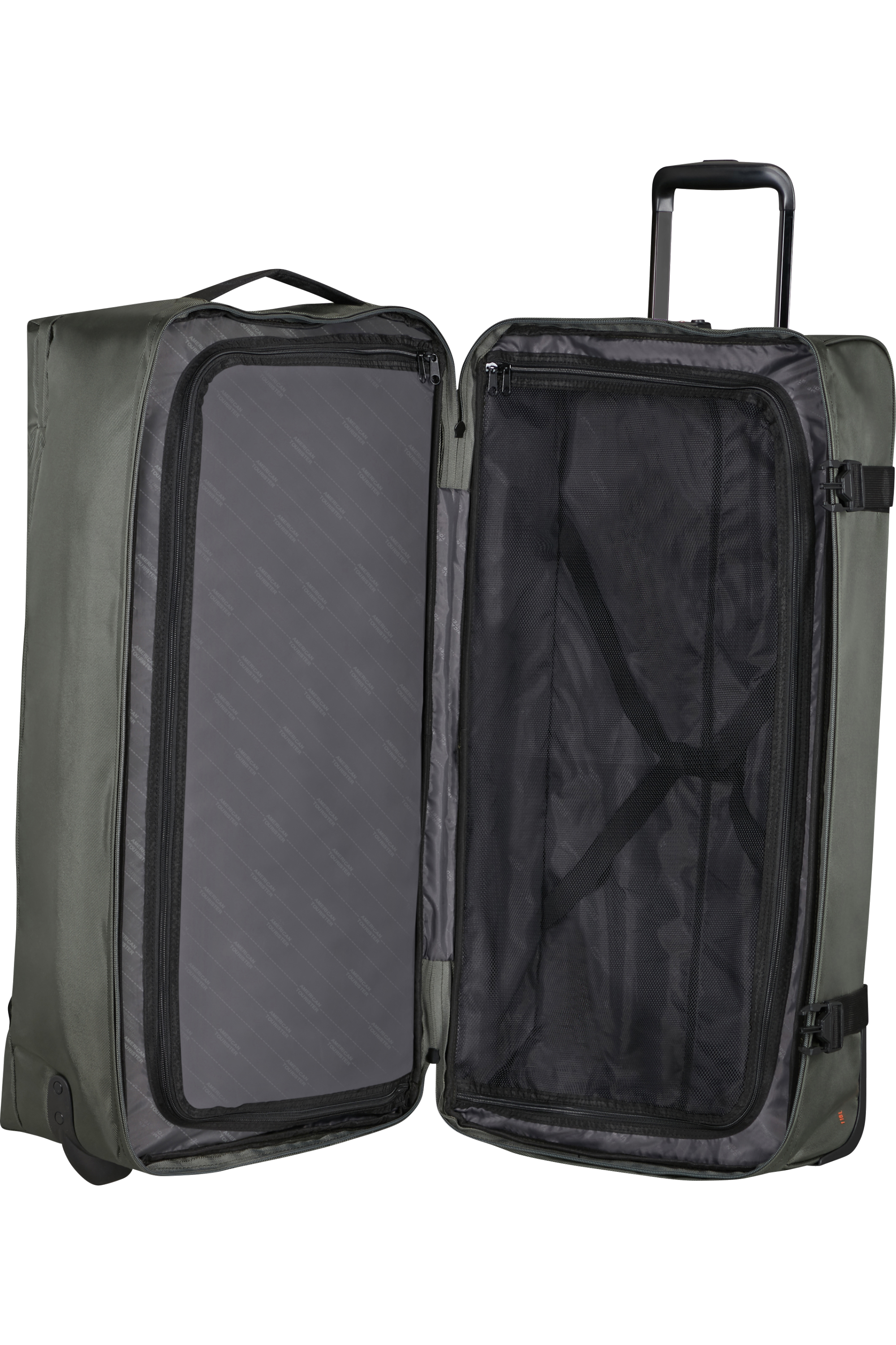 American Tourister URBAN TRACK Rollenreisetasche L, Dark Khaki – Produktansicht 3