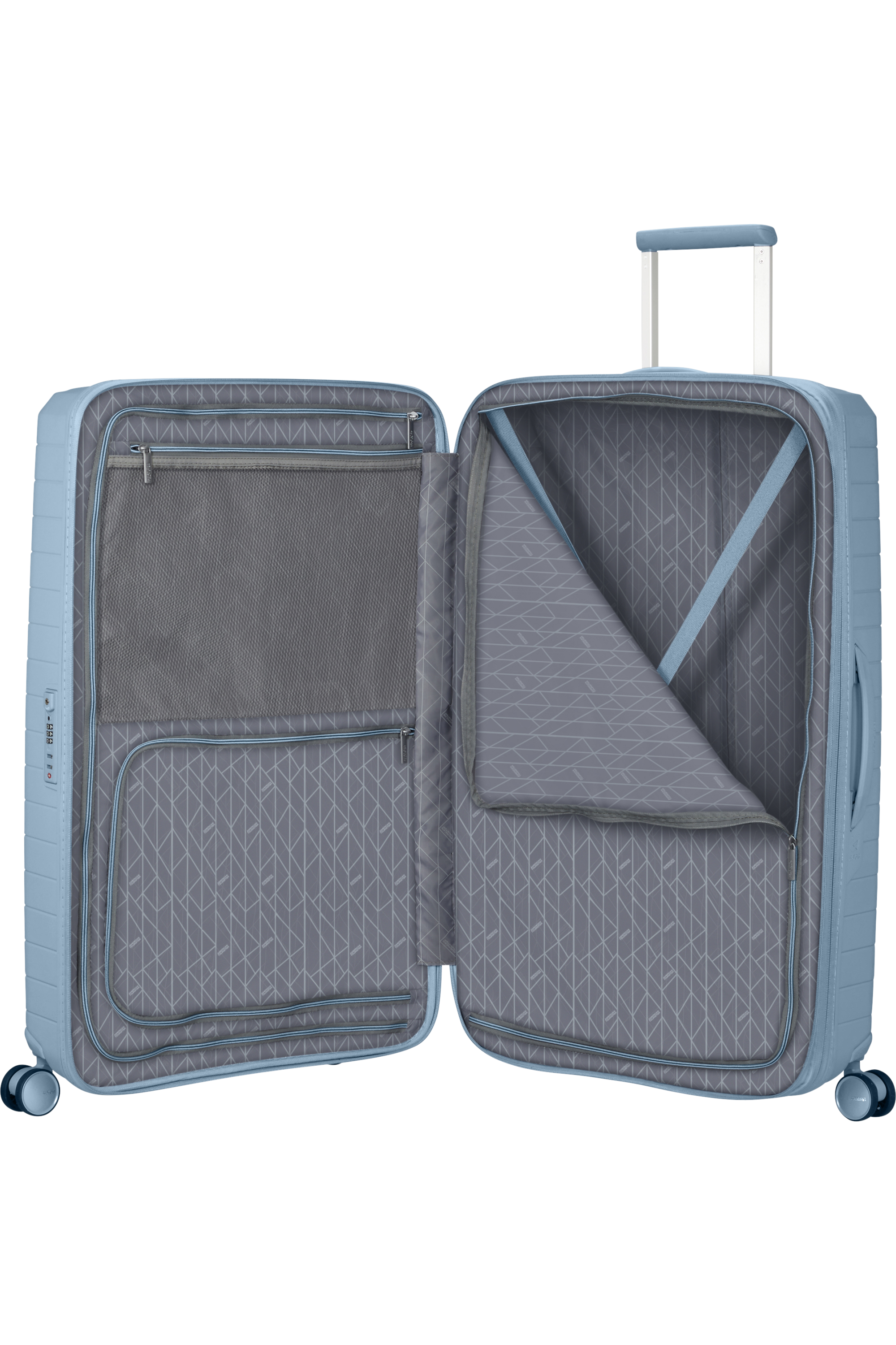 American Tourister FASTFORWARD Trolley L, Steel Blue – Produktansicht 3