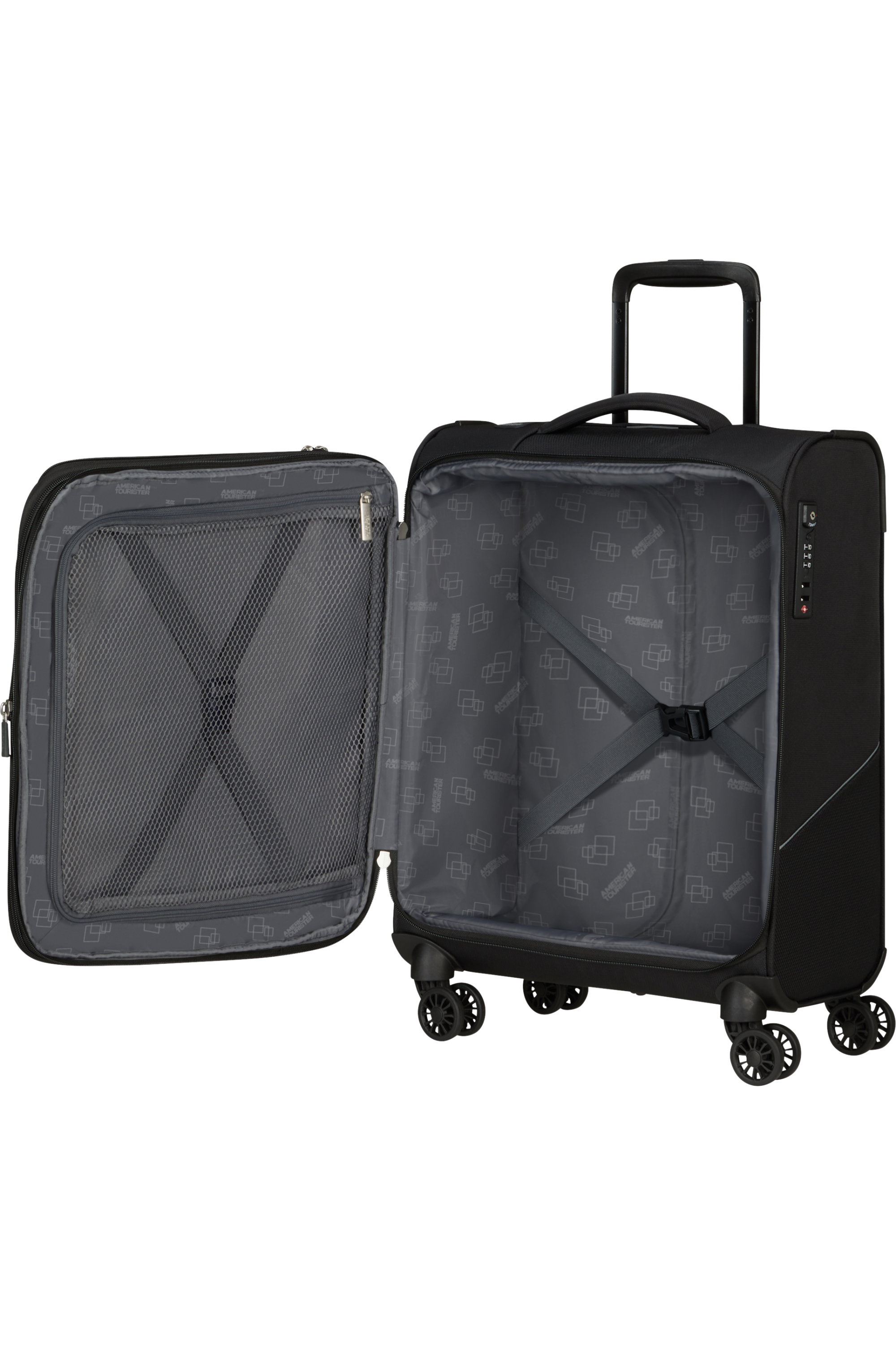 American Tourister SUMMERRIDE Trolley S, Schwarz – Produktansicht 3