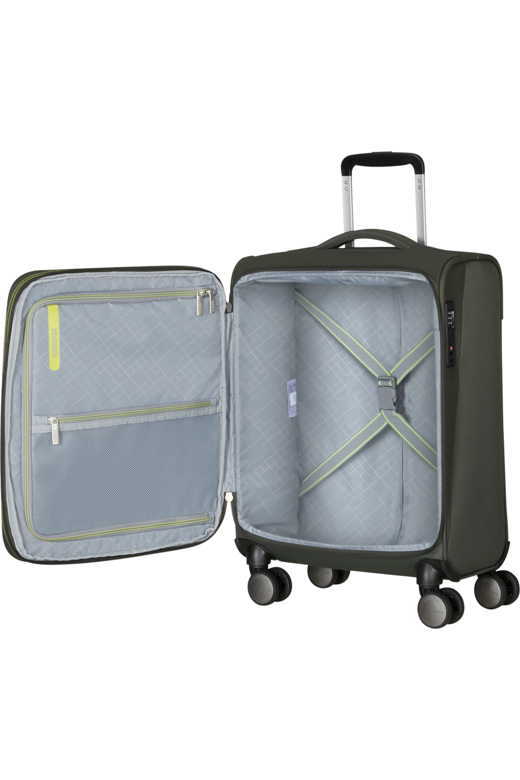 American Tourister WANDERLITE Trolley S, Dark Khaki – Produktansicht 3