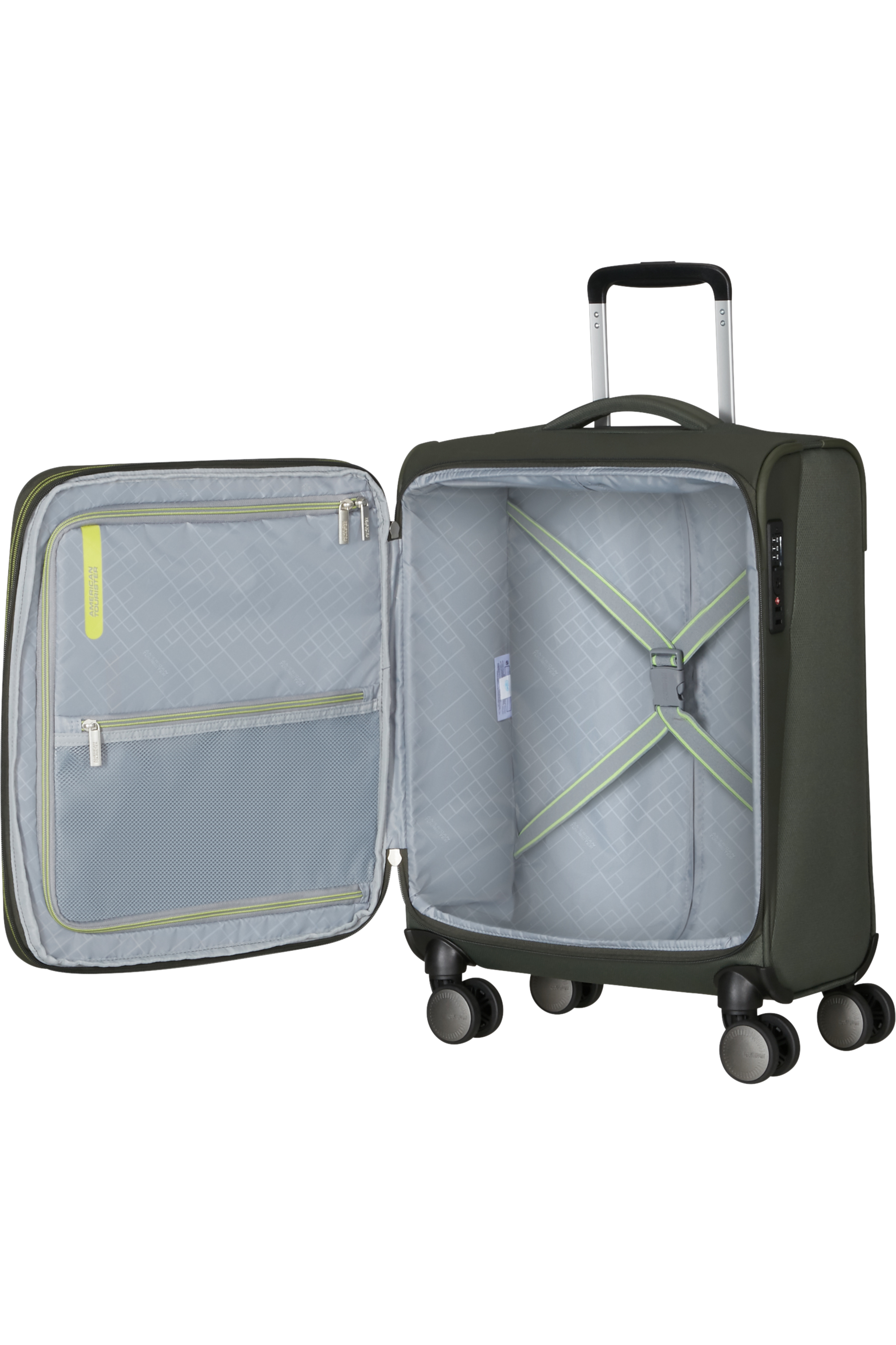 American Tourister WANDERLITE Trolley S, Dark Khaki – Produktansicht 3