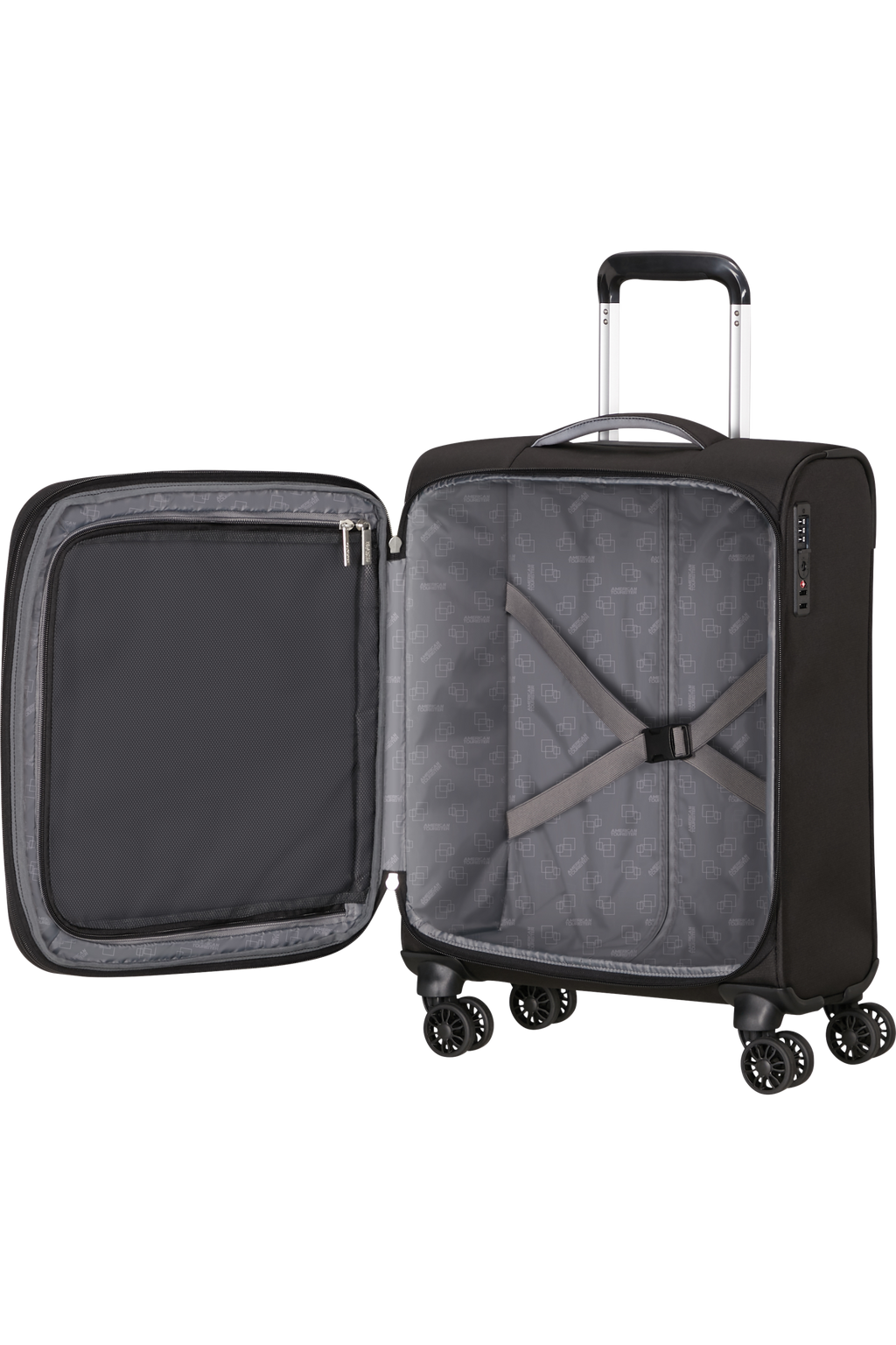 American Tourister CLOUDRIDER Trolley S, Jet Black – Produktansicht 3
