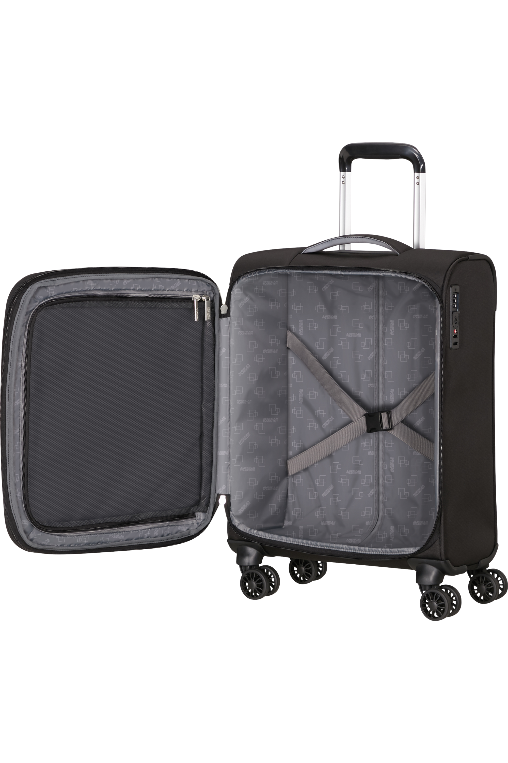 American Tourister CLOUDRIDER Trolley S, Jet Black – Produktansicht 3