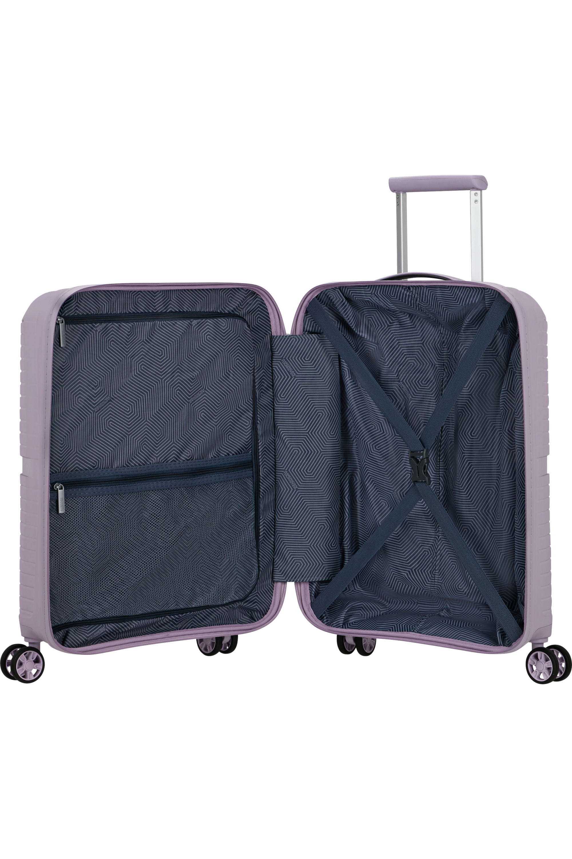 American Tourister AIRCONIC 4w Trolley S Frontloader 15.6", Stormy Lilac – Produktansicht 3