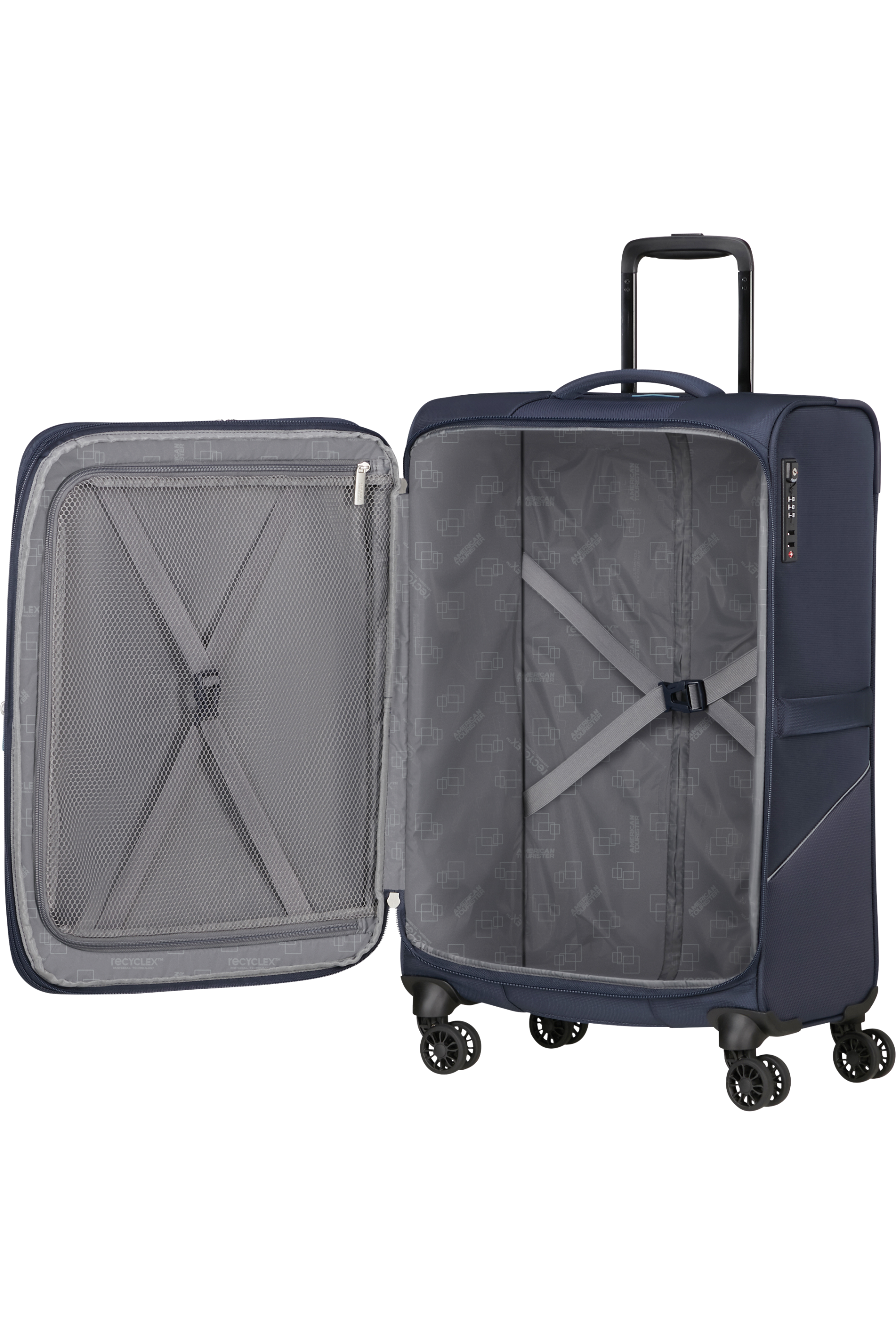 American Tourister SUMMERRIDE Trolley M, Navy – Produktansicht 3
