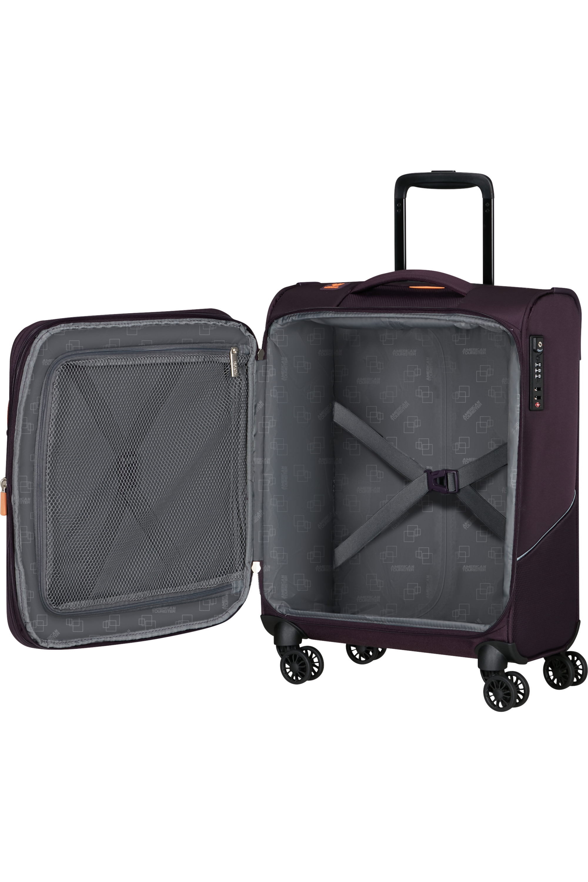 American Tourister SUMMERRIDE Trolley S, Dark Plum – Produktansicht 3